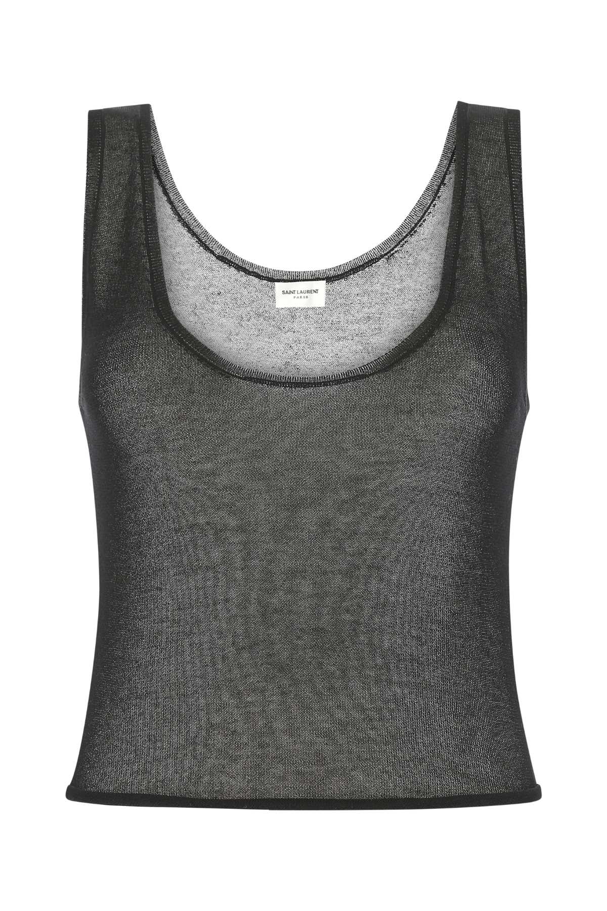 Saint Laurent Black Modal Blend Top