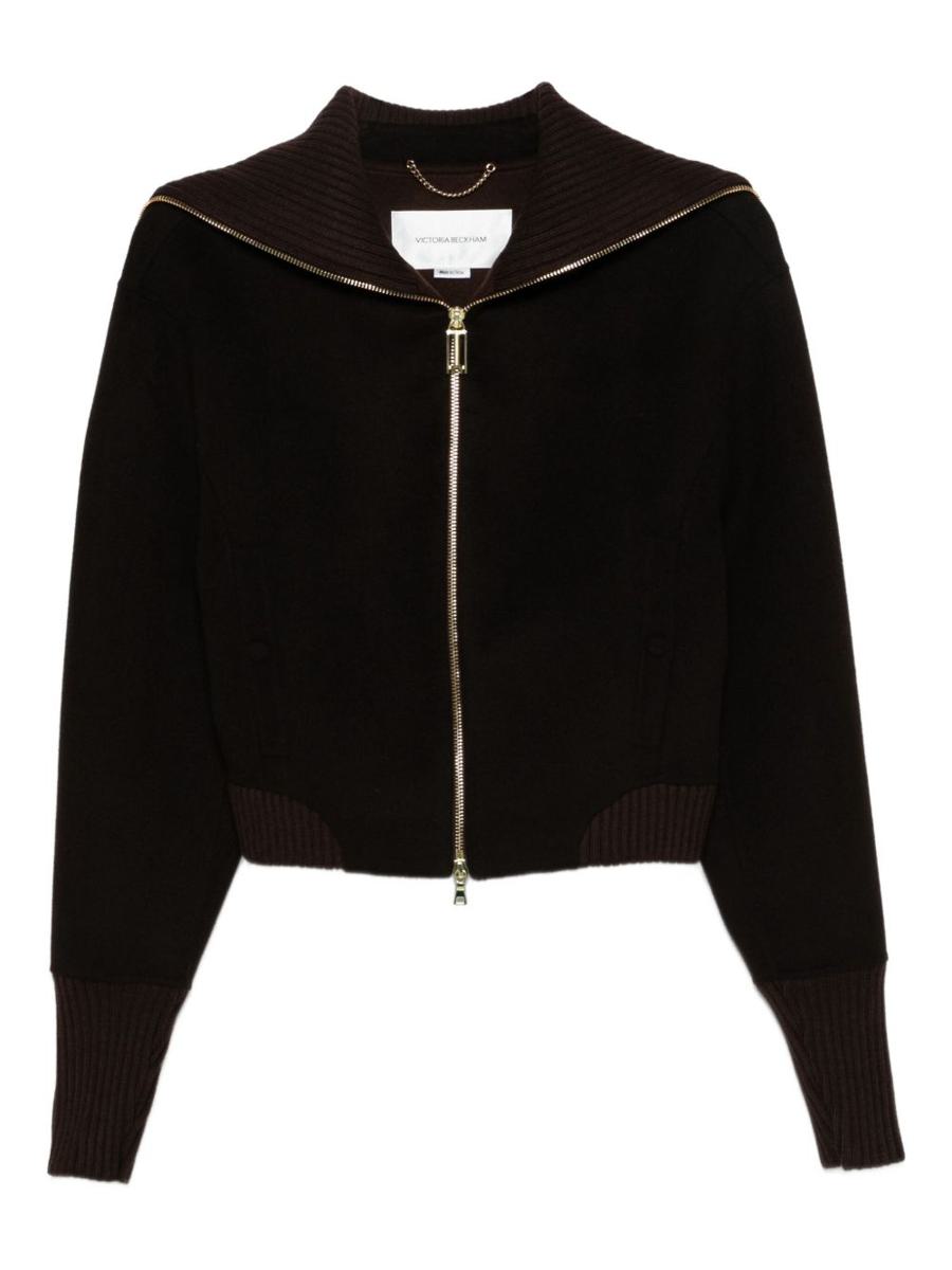 Victoria Beckham Coats Brown