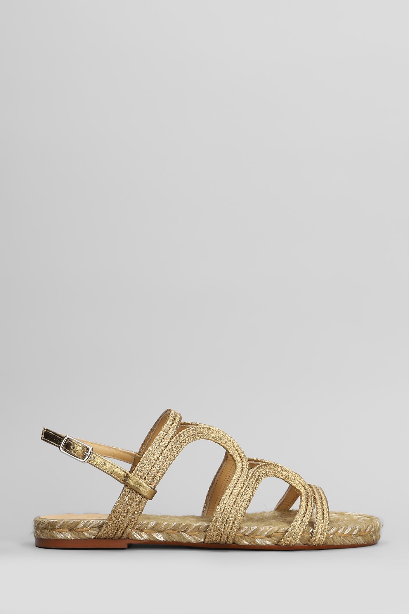 Castañer Pitra-266 Flats In Gold Fabric
