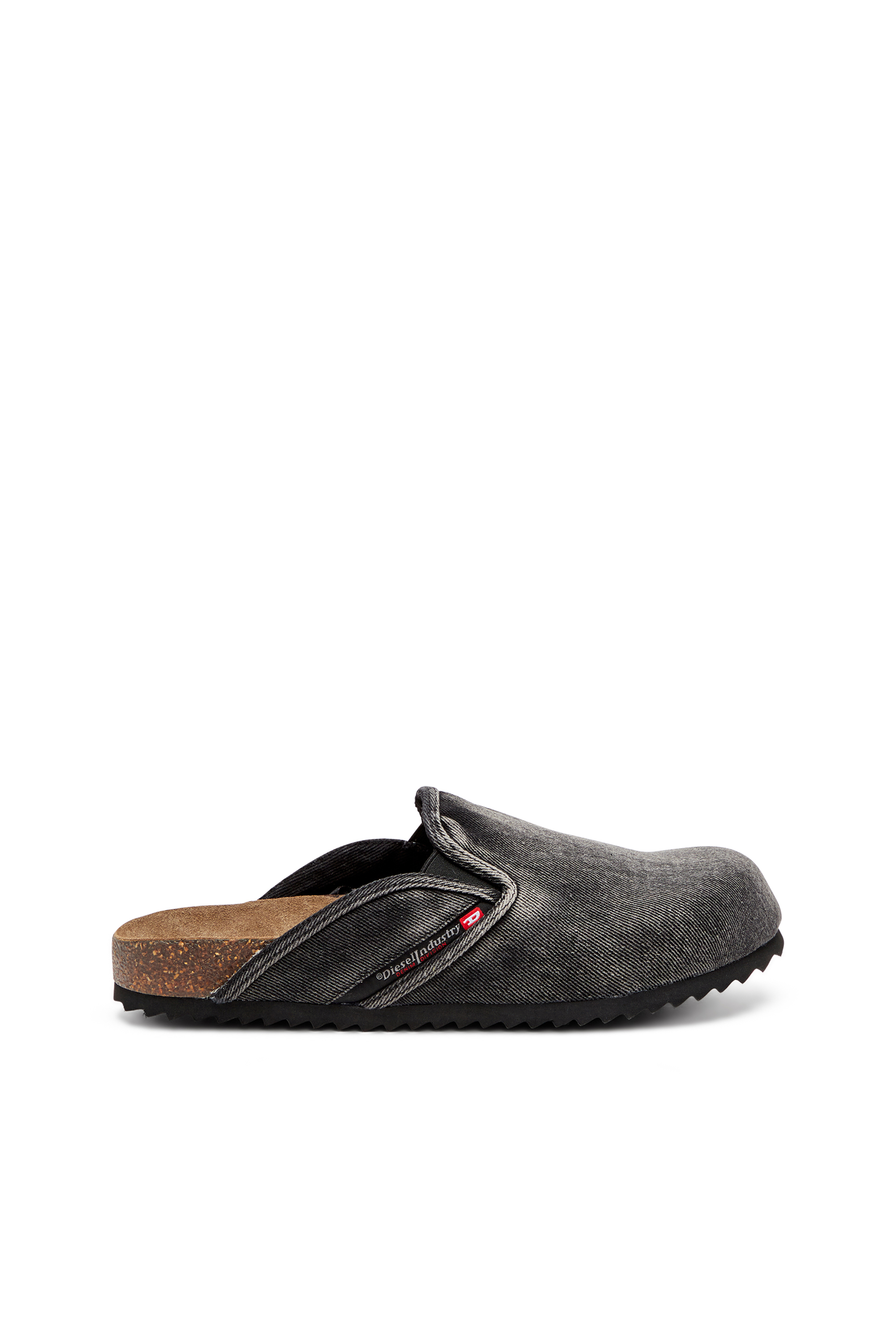 Diesel - D-Woodstock-Denim mules - Slides - Man - Black