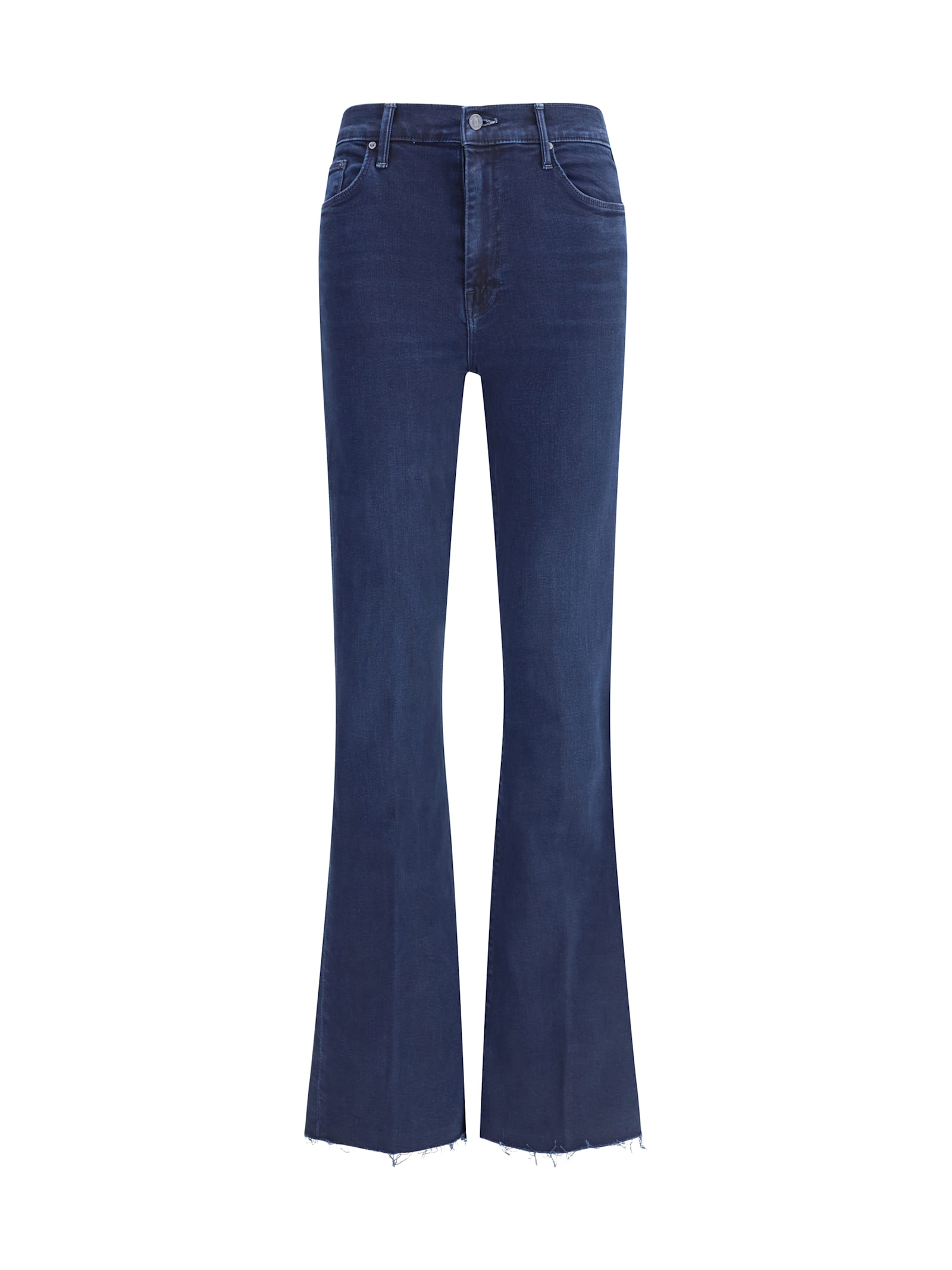 Mother Weekender Fray Crop Flare Jeans