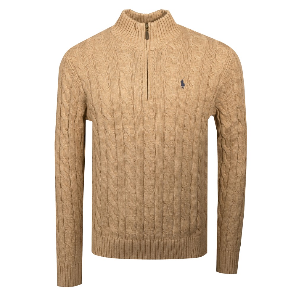 Cable Knit Half Zip Jumper