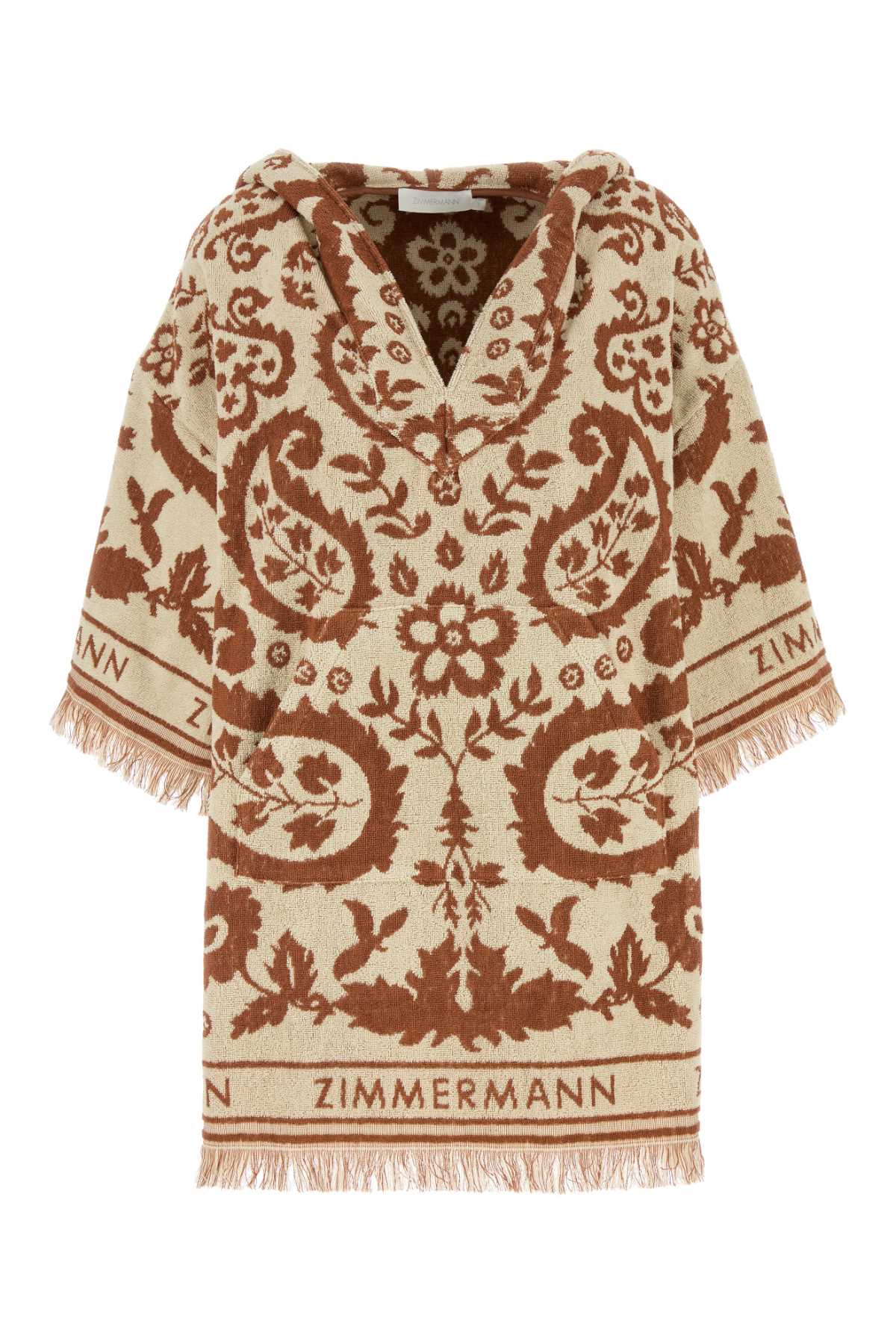Zimmermann Embroidered Terry Fabric Wylie Mini Dress