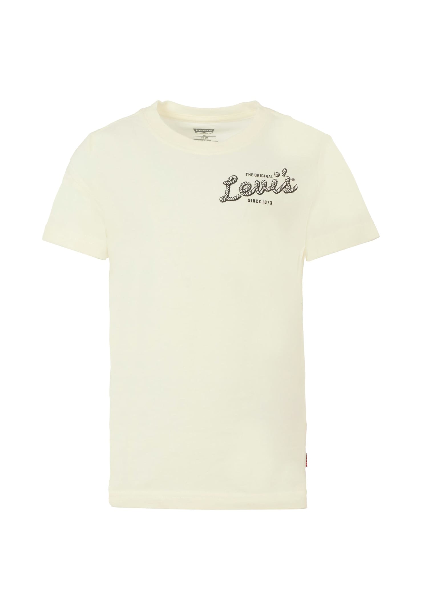 Levi's Ivory -t-shirt For Boy With Cowboy