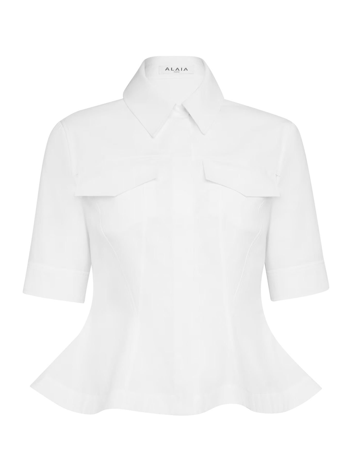COTTON POPLIN PEPLUM SHIRT - Alaia - Woman