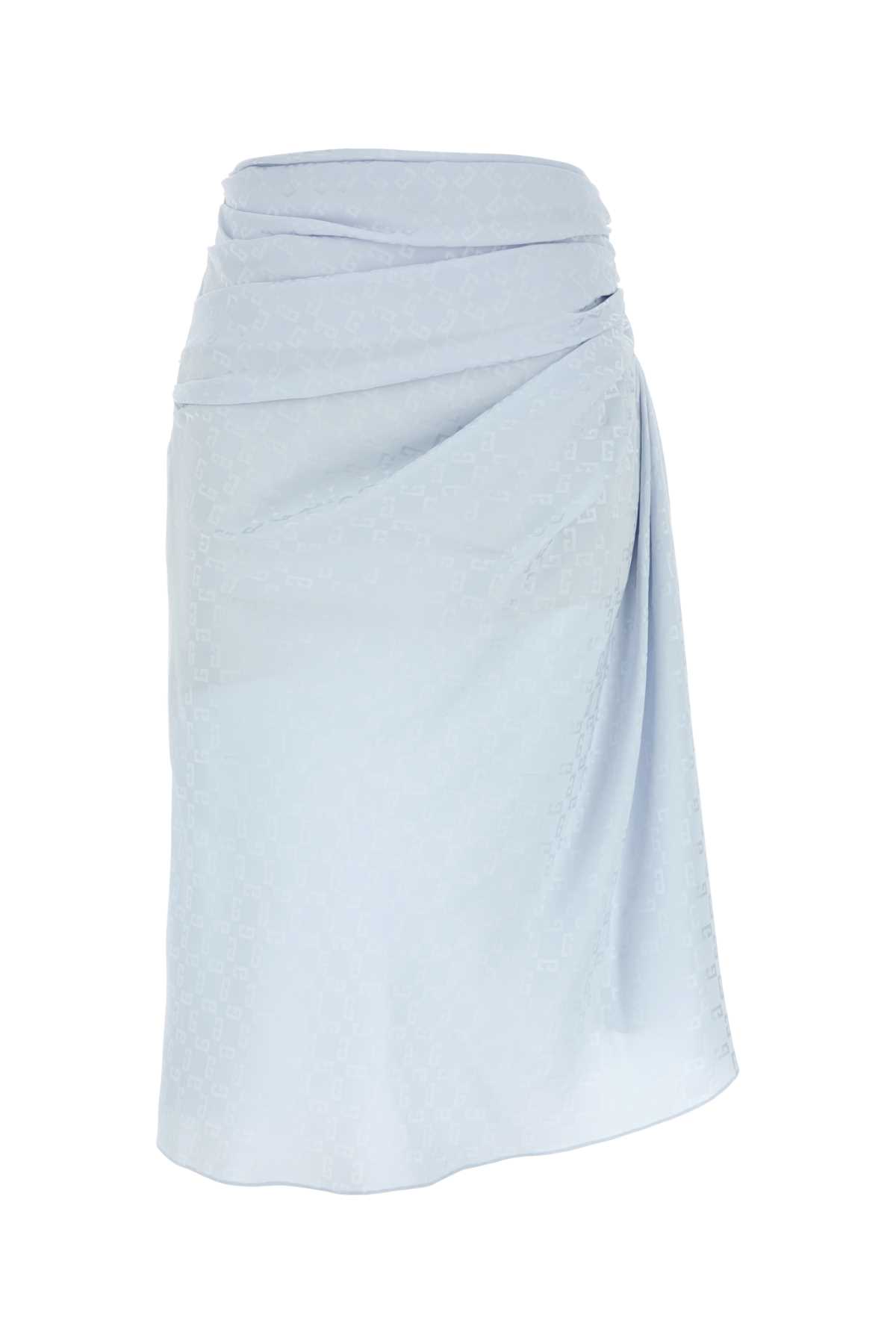 Givenchy Pastel Light Blue Silk Skirt
