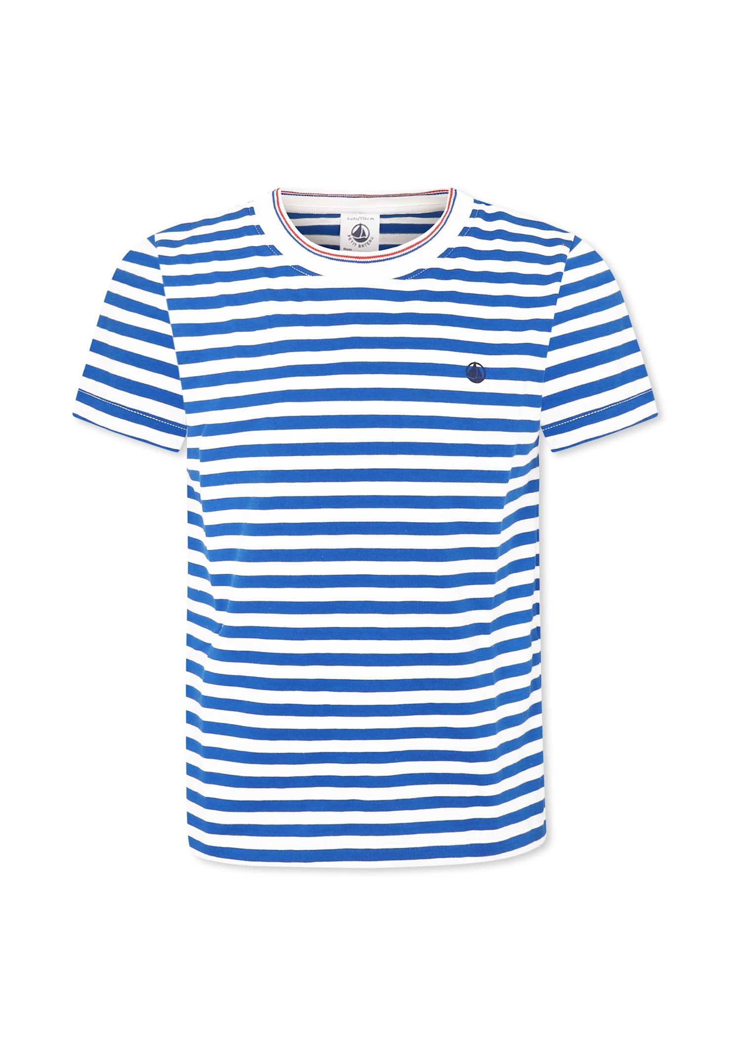 Petit Bateau Light Blue T-shirt For Girl With Logo