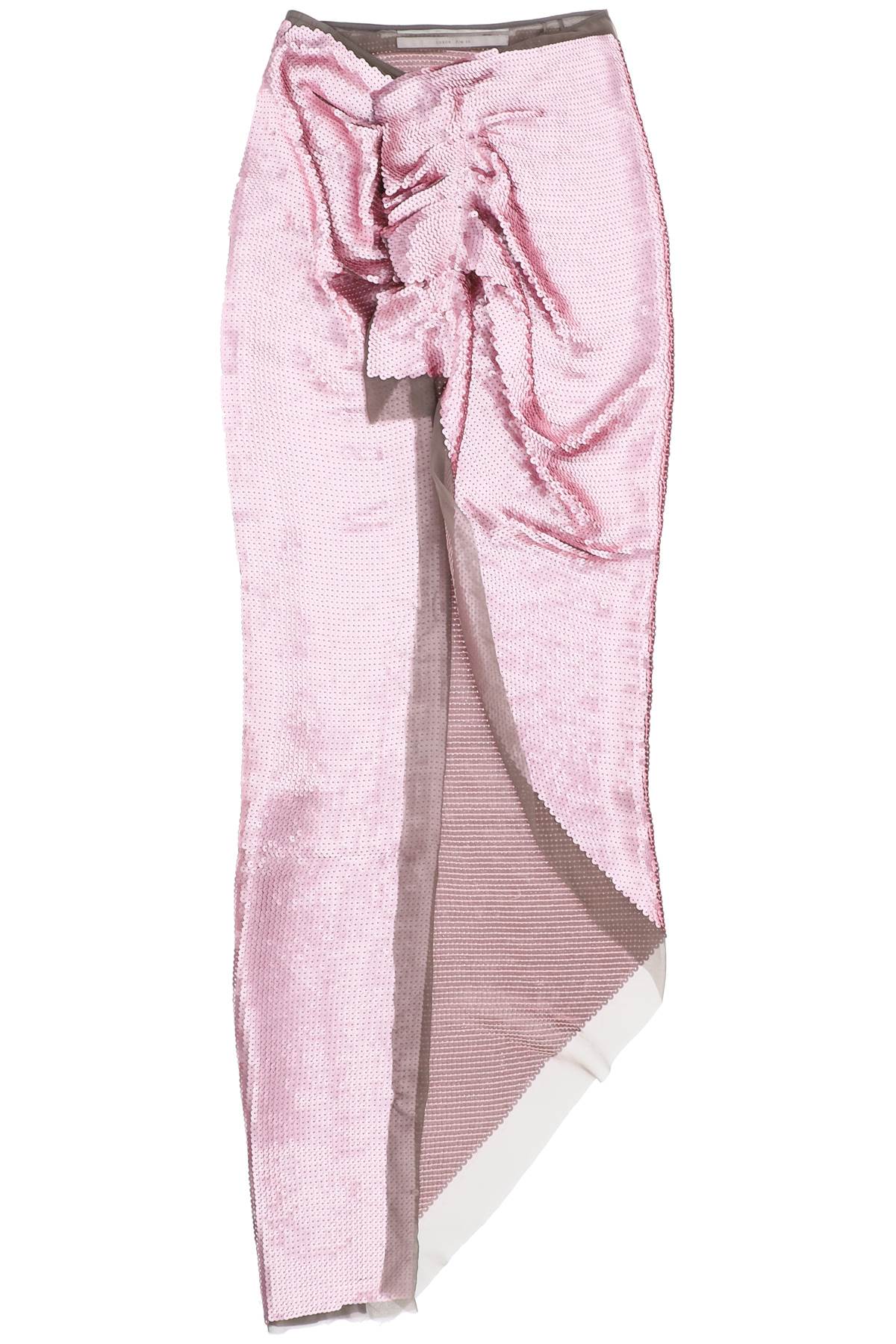 Rick Owens Sequin-embroidered Skirt With Train