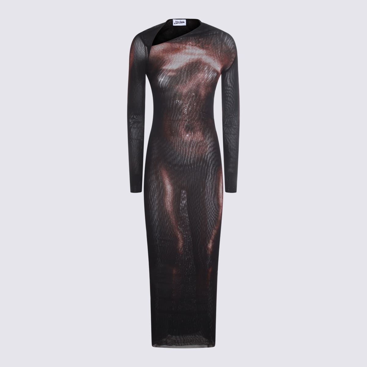 Jean Paul Gaultier Black And Dark Red Dress