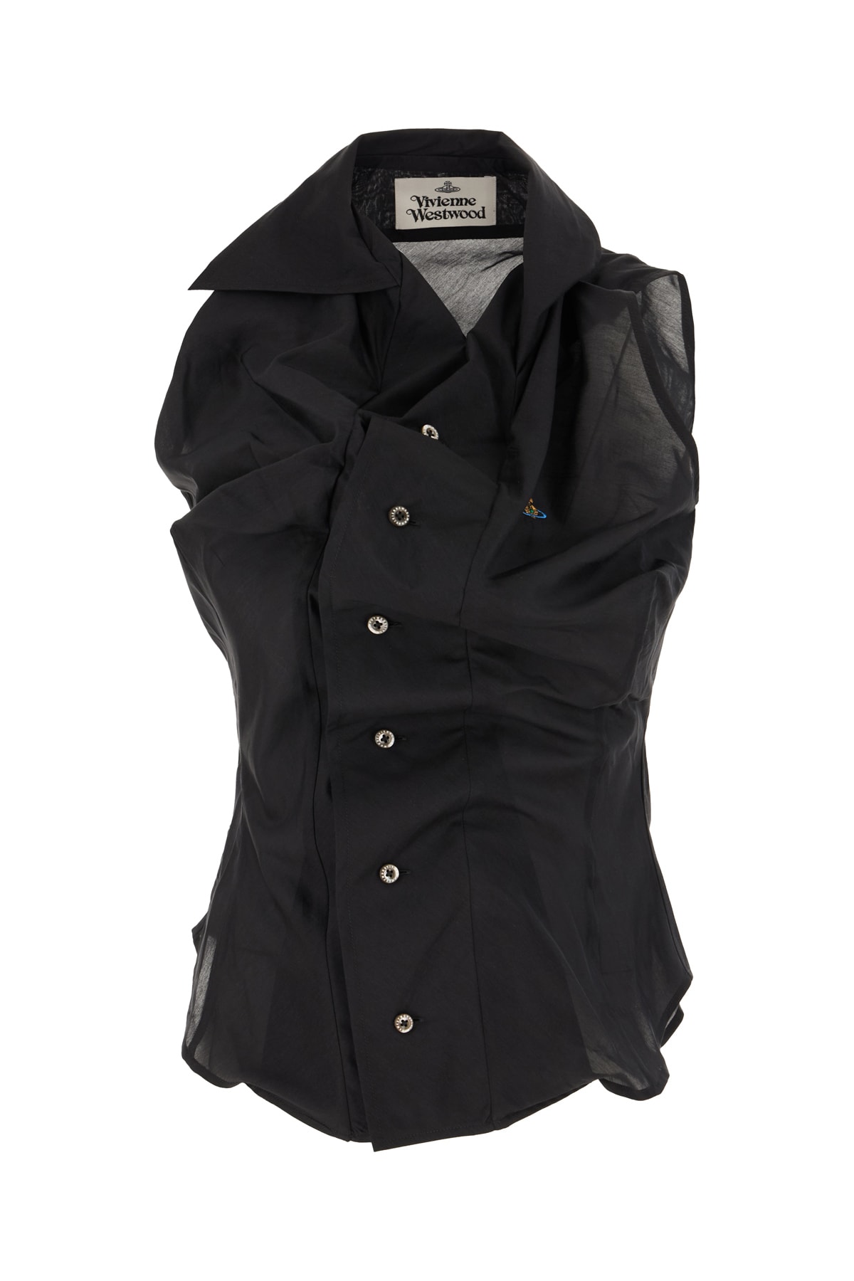 Vivienne Westwood Black Cotton Blend Top