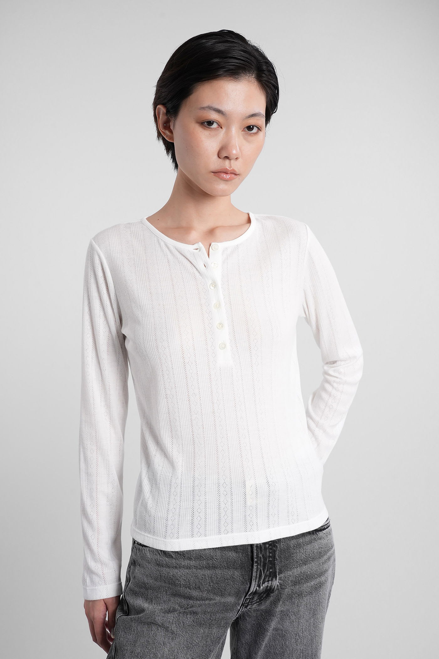 Anine Bing Pia Knitwear In White Polyester