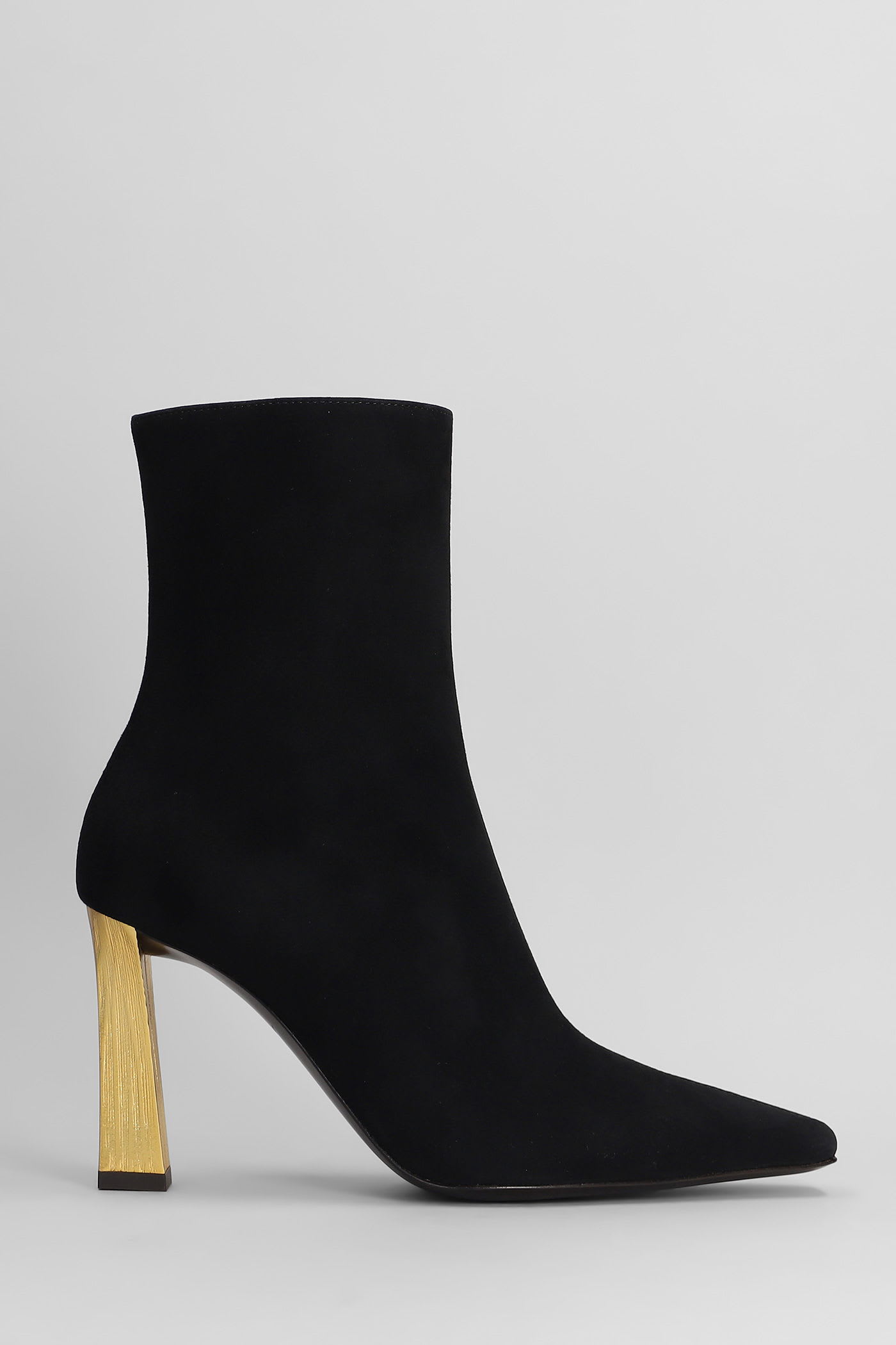 Giuseppe Zanotti Brenda 90 Tr High Heels Ankle Boots In Black Leather