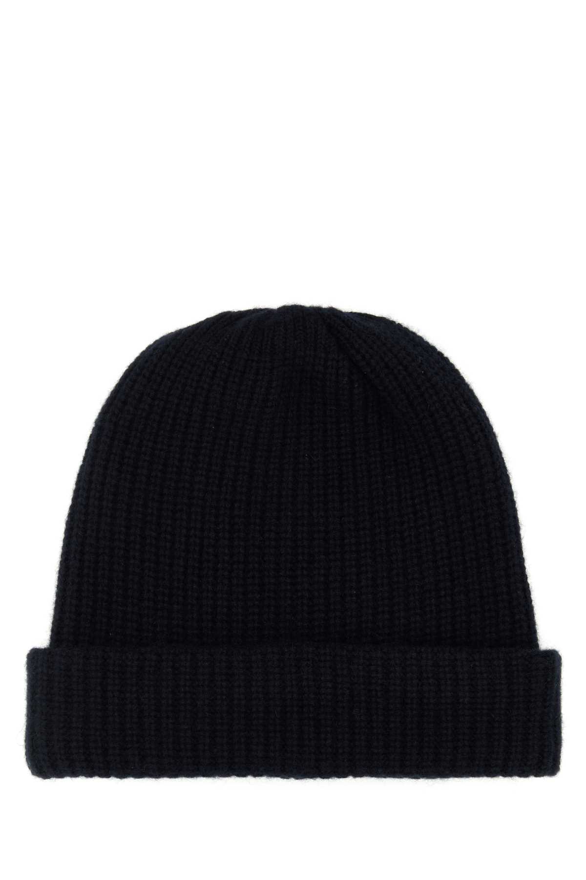 Maison Margiela Midnight Blue Cashmere Beanie Hat
