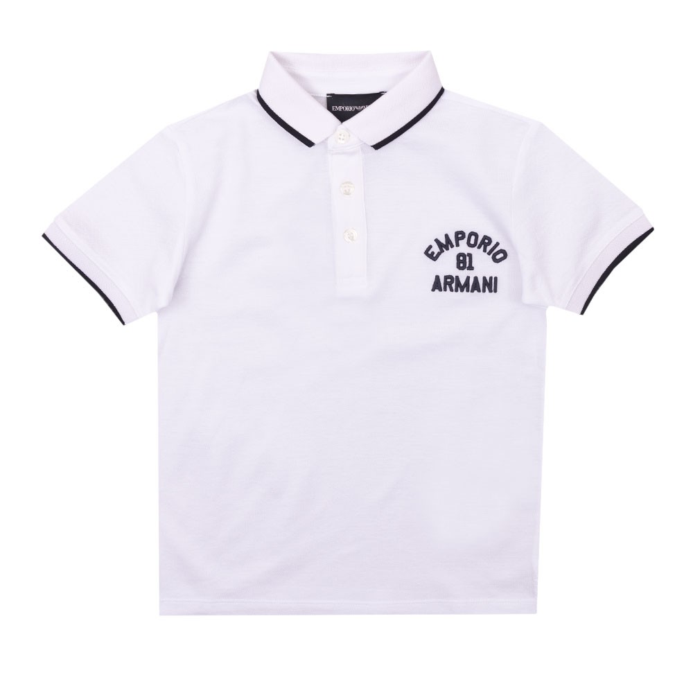 Curved Logo Polo Shirt