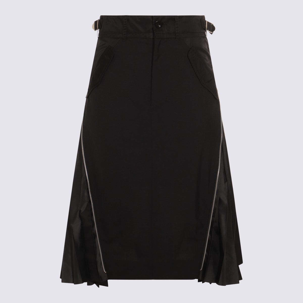 Sacai Black Midi Skirt