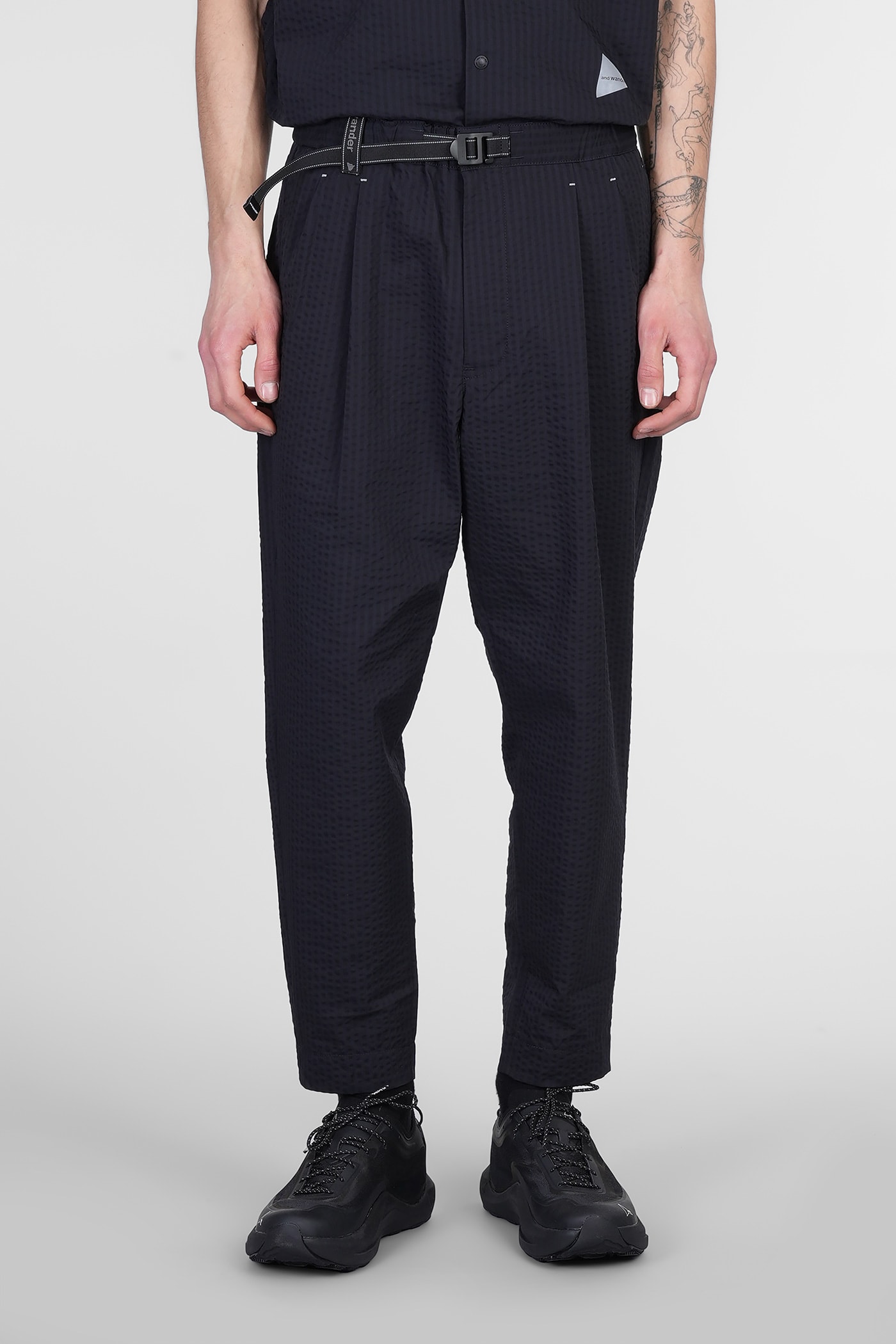 And Wander Pants In Blue Polyester