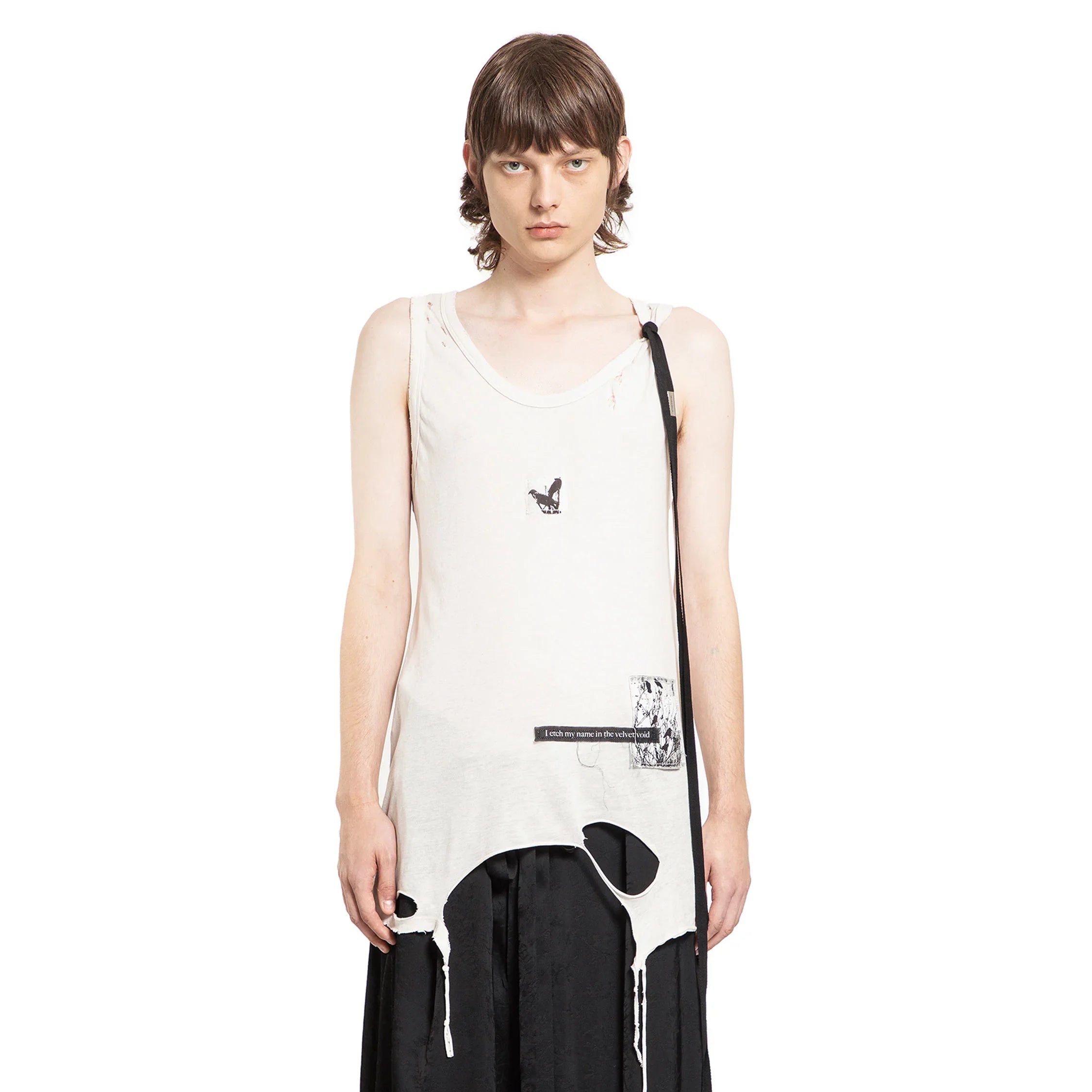 Seva Standard Tank Top with Printed Patches