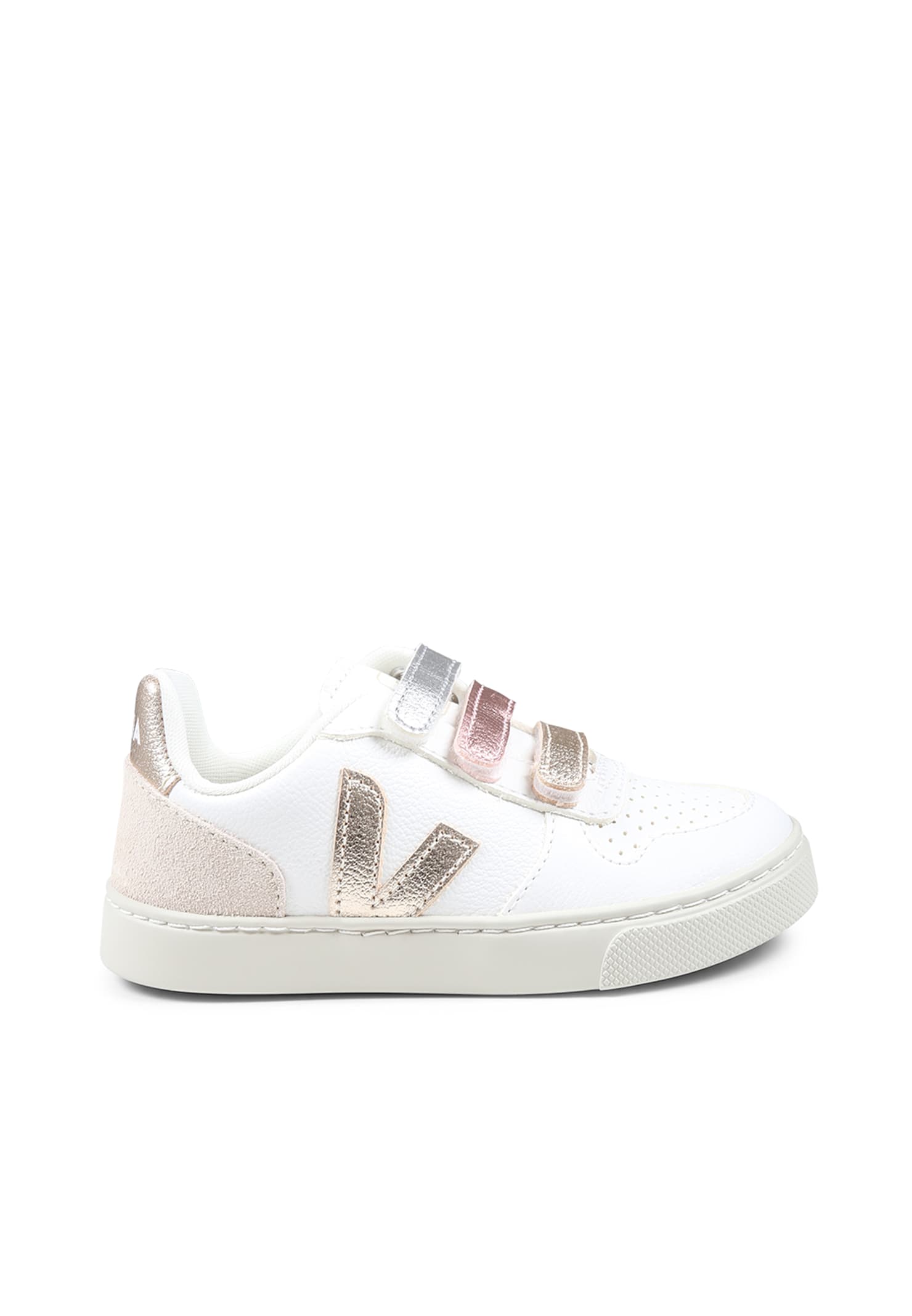 Veja White Sneakers For Girl With Logo