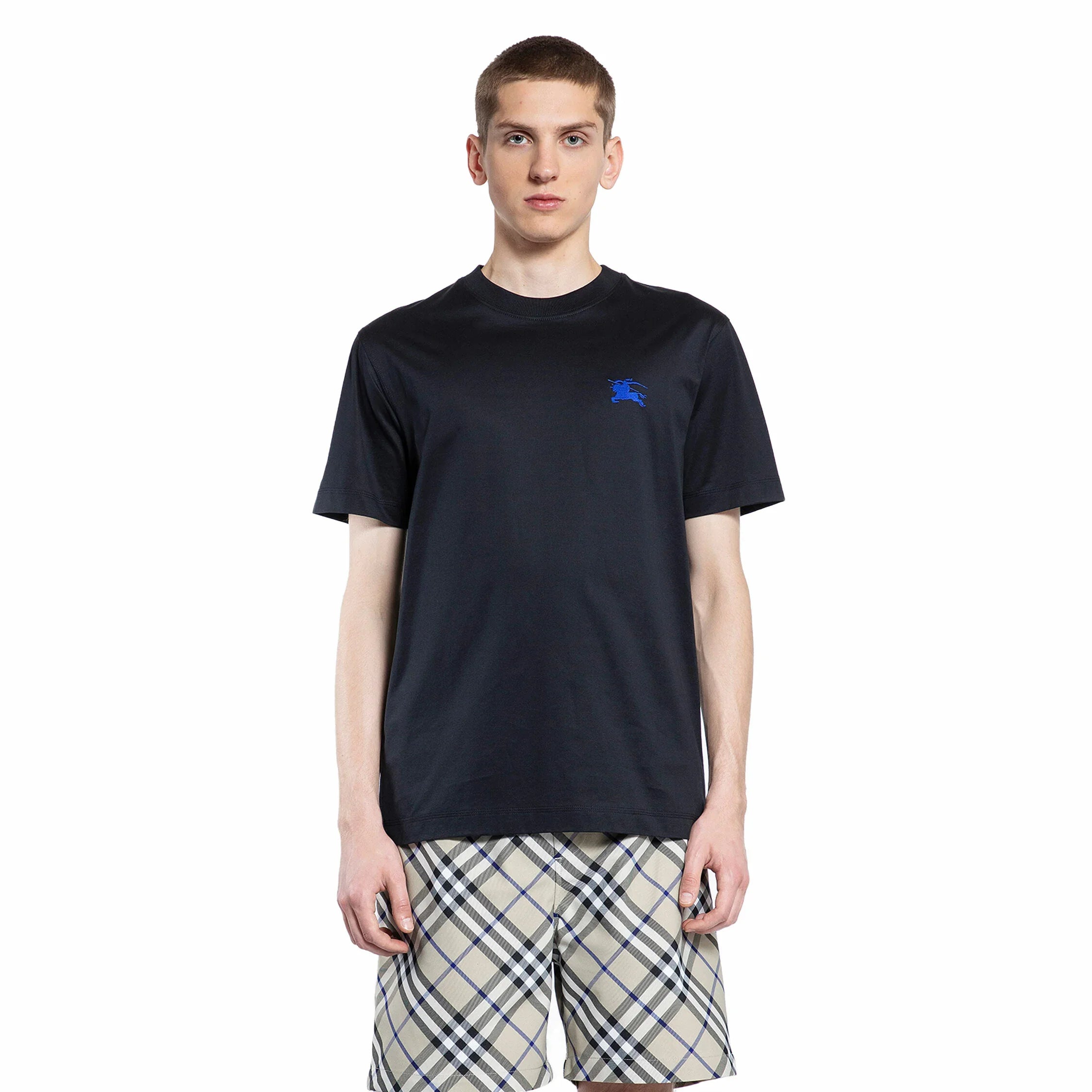 BURBERRY MAN BLACK T-SHIRTS & TANK TOPS