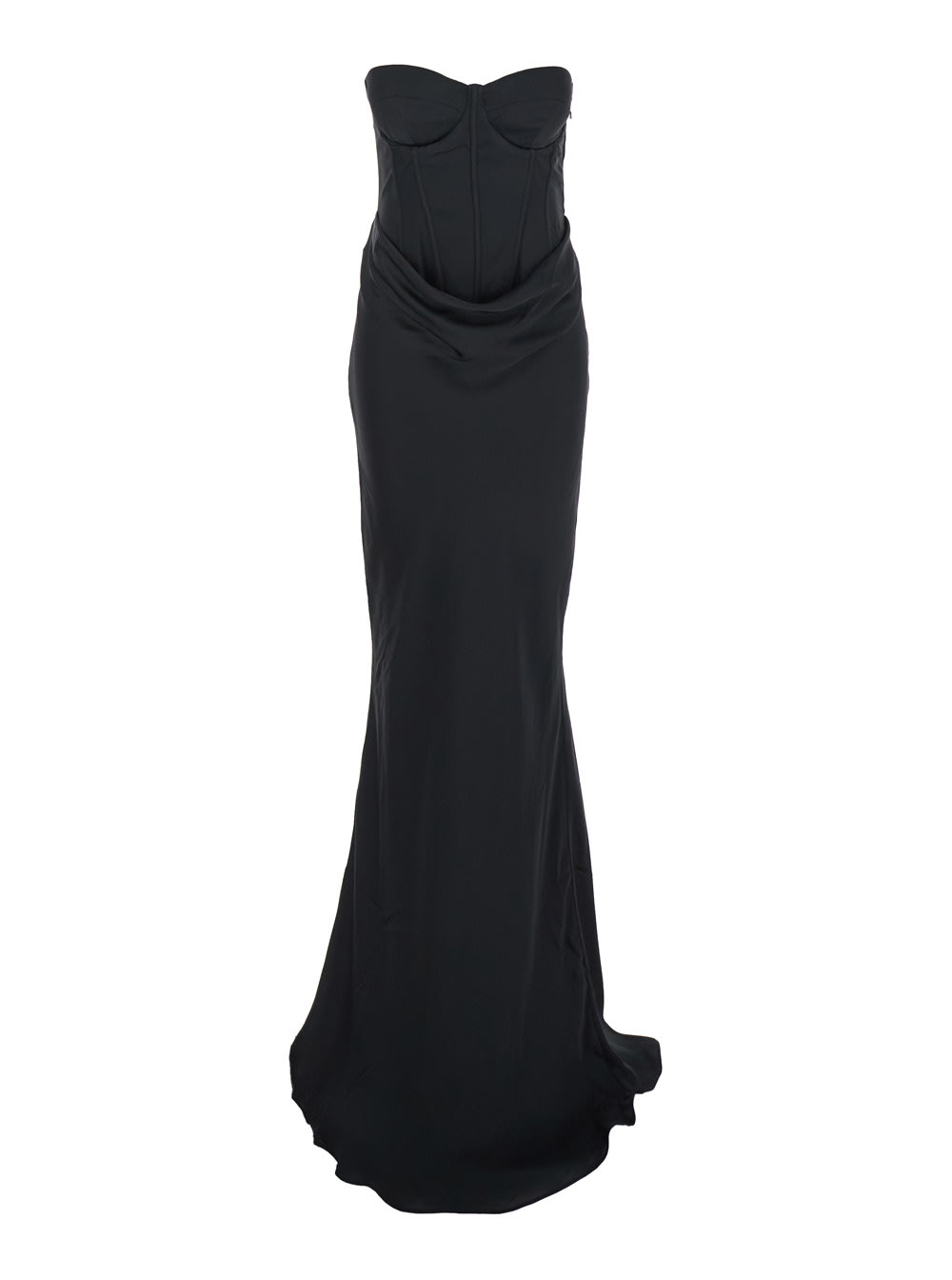Rotate by Birger Christensen Satin Corset Maxi Dress