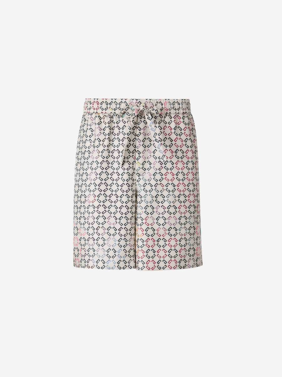 Givenchy Silk Logo Bermuda Shorts