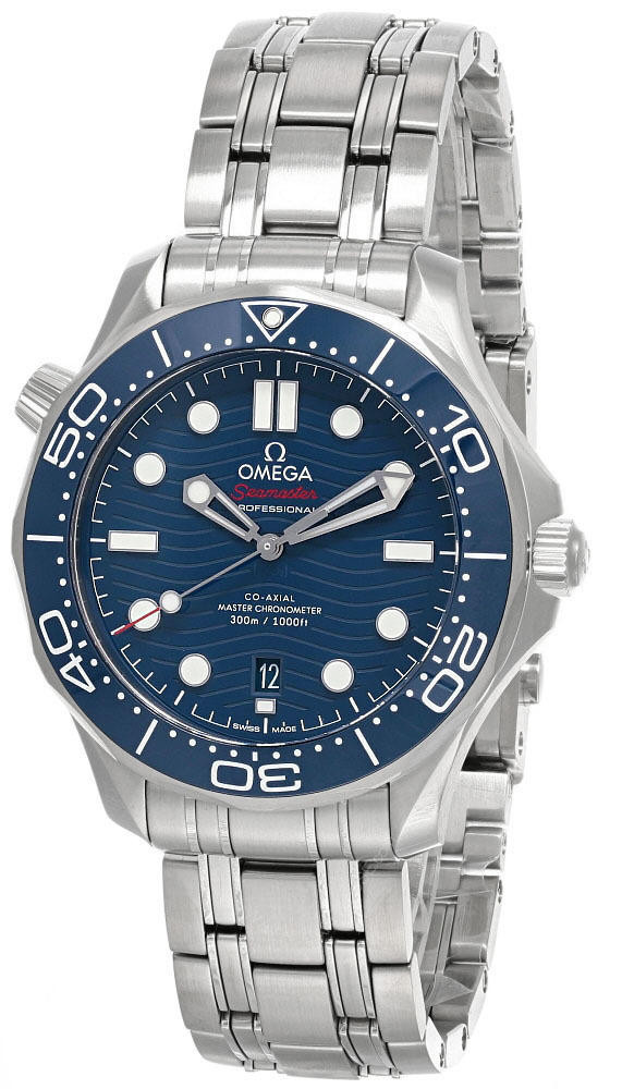 OMEGA Seamaster 42MM AUTO SS Blue Dial Men's Watch 210.30.42.20.03.001
