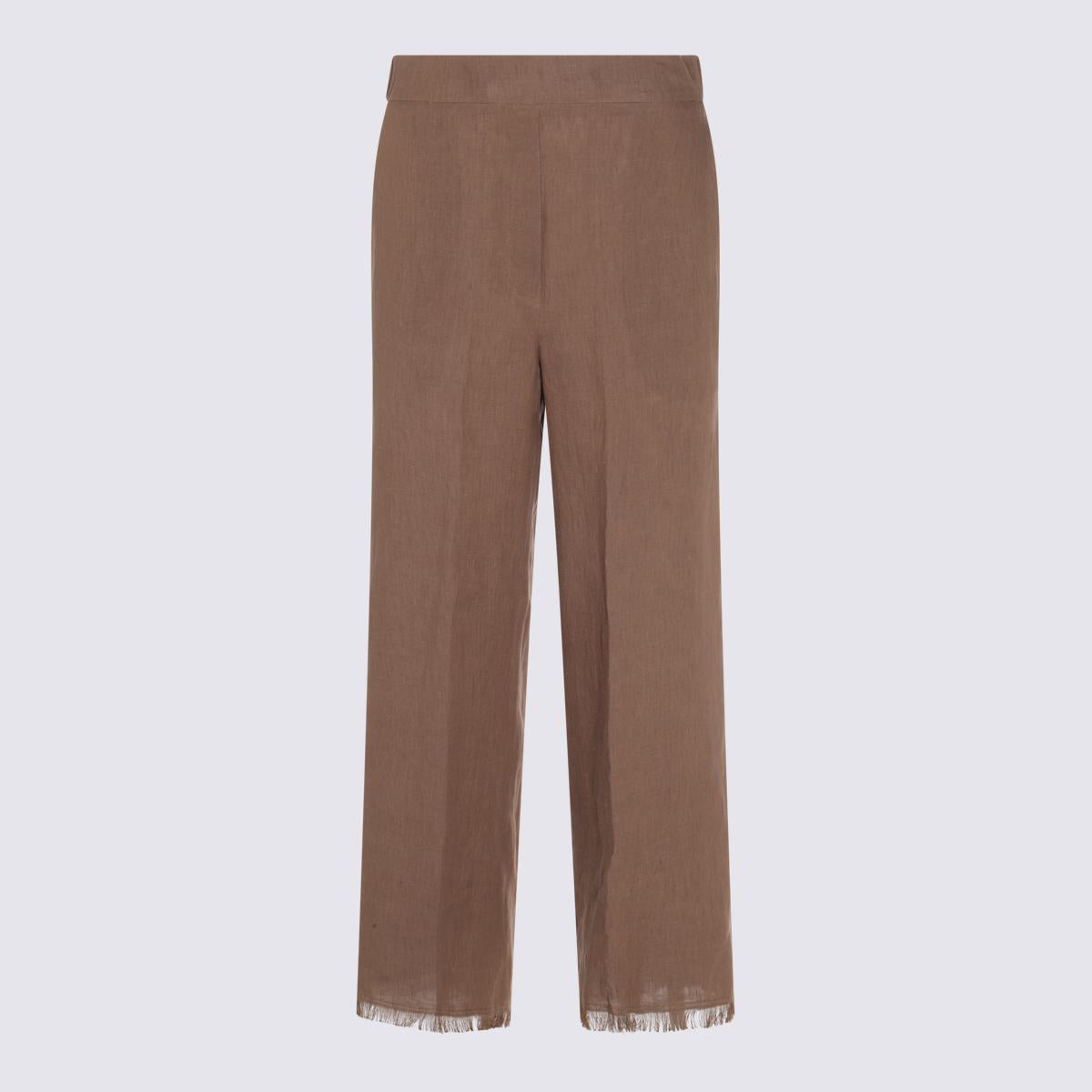 Antonelli Brown Linen Pants