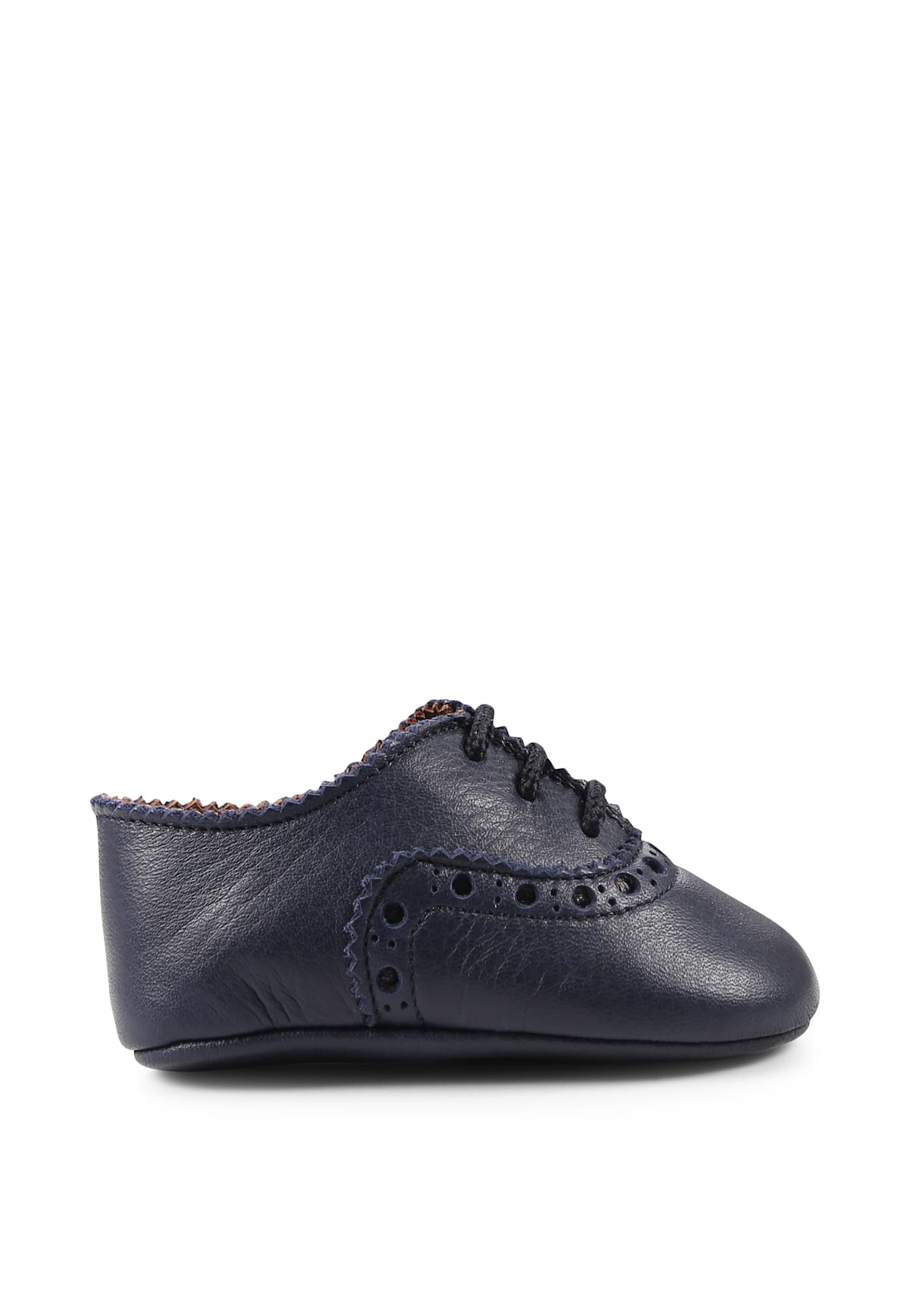 Pèpè Blue Lace-ups For Baby Boy