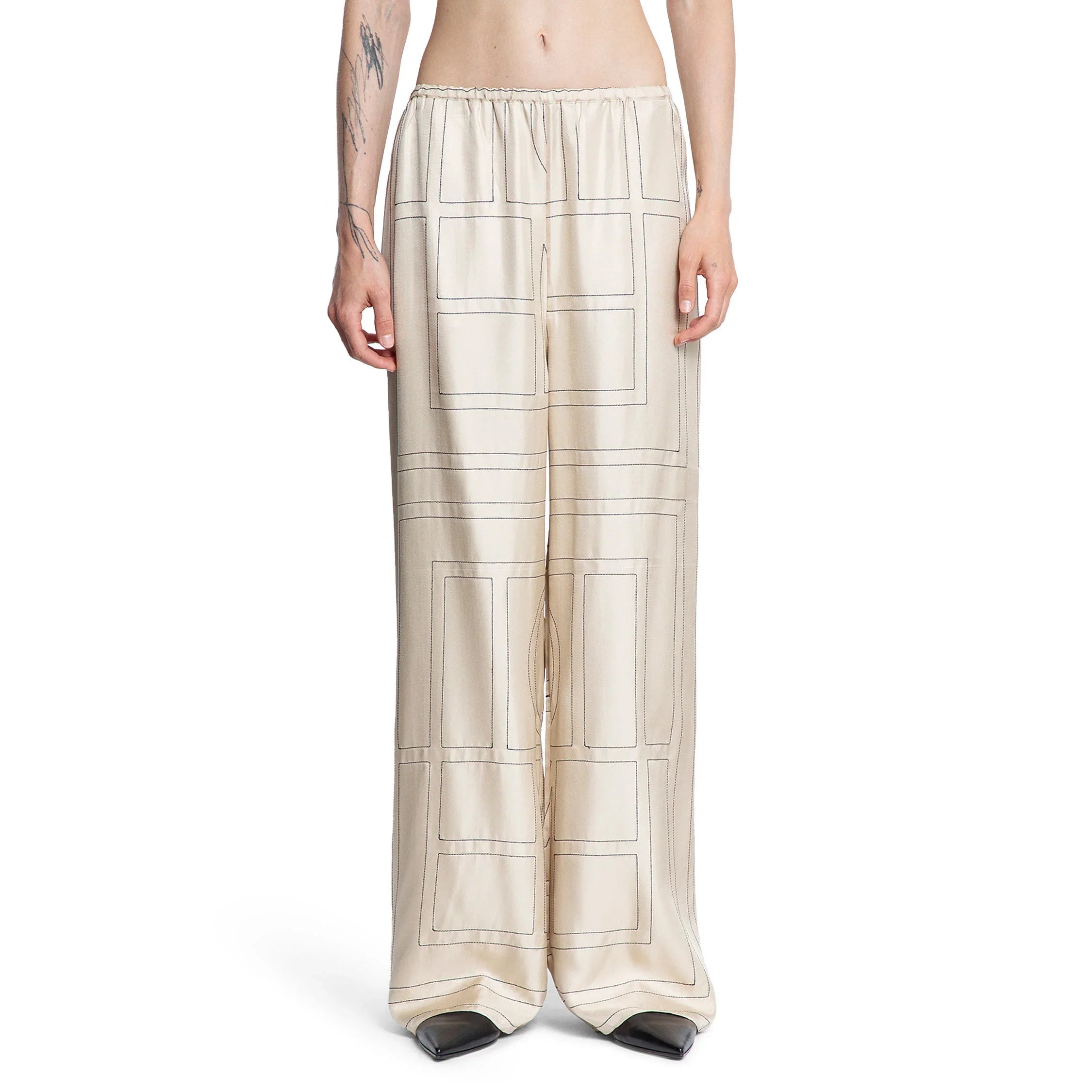 Monogram Silk PJ Bottoms