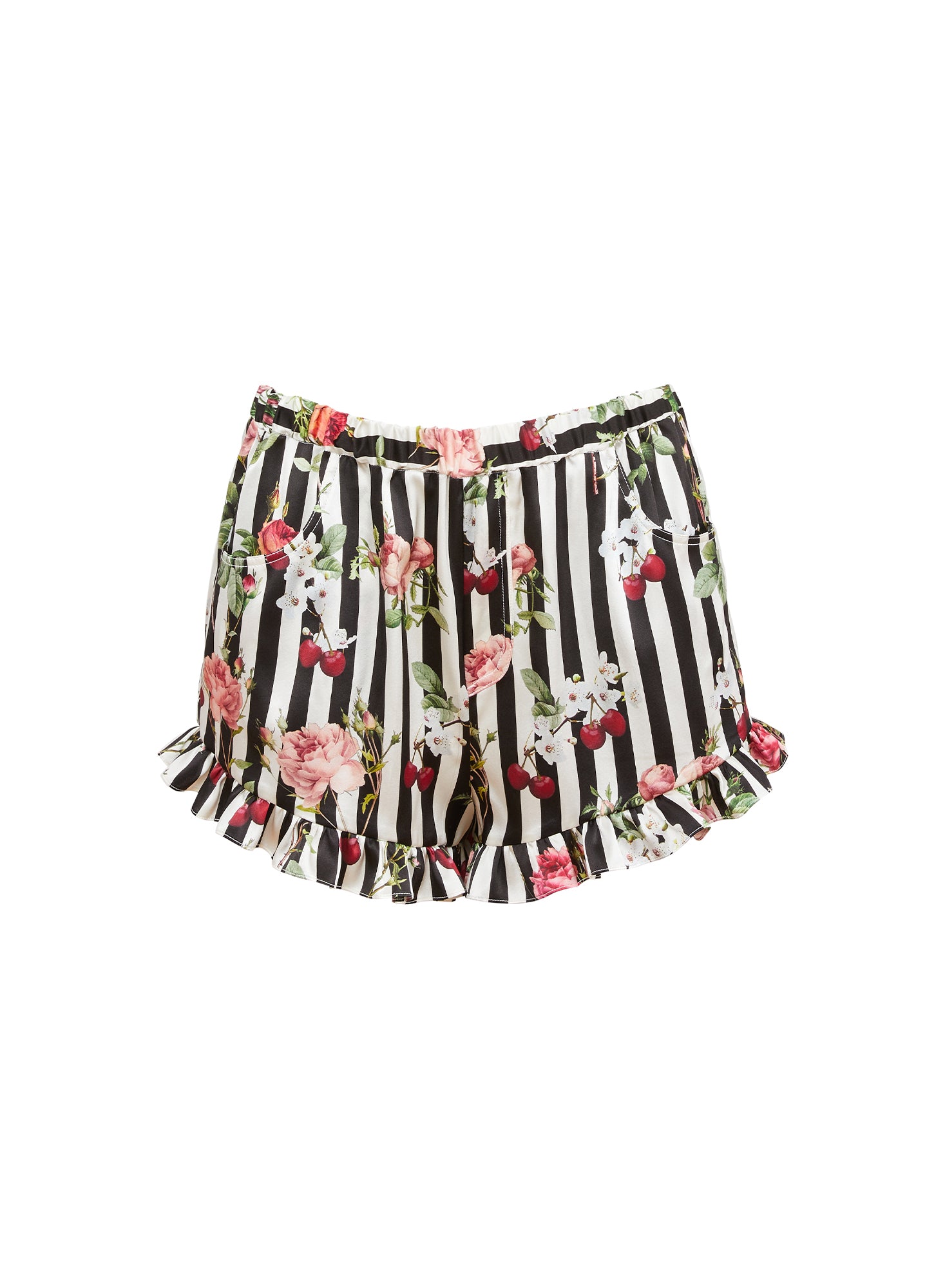 Fleur du Mal Cherry Rose Ruffle Short