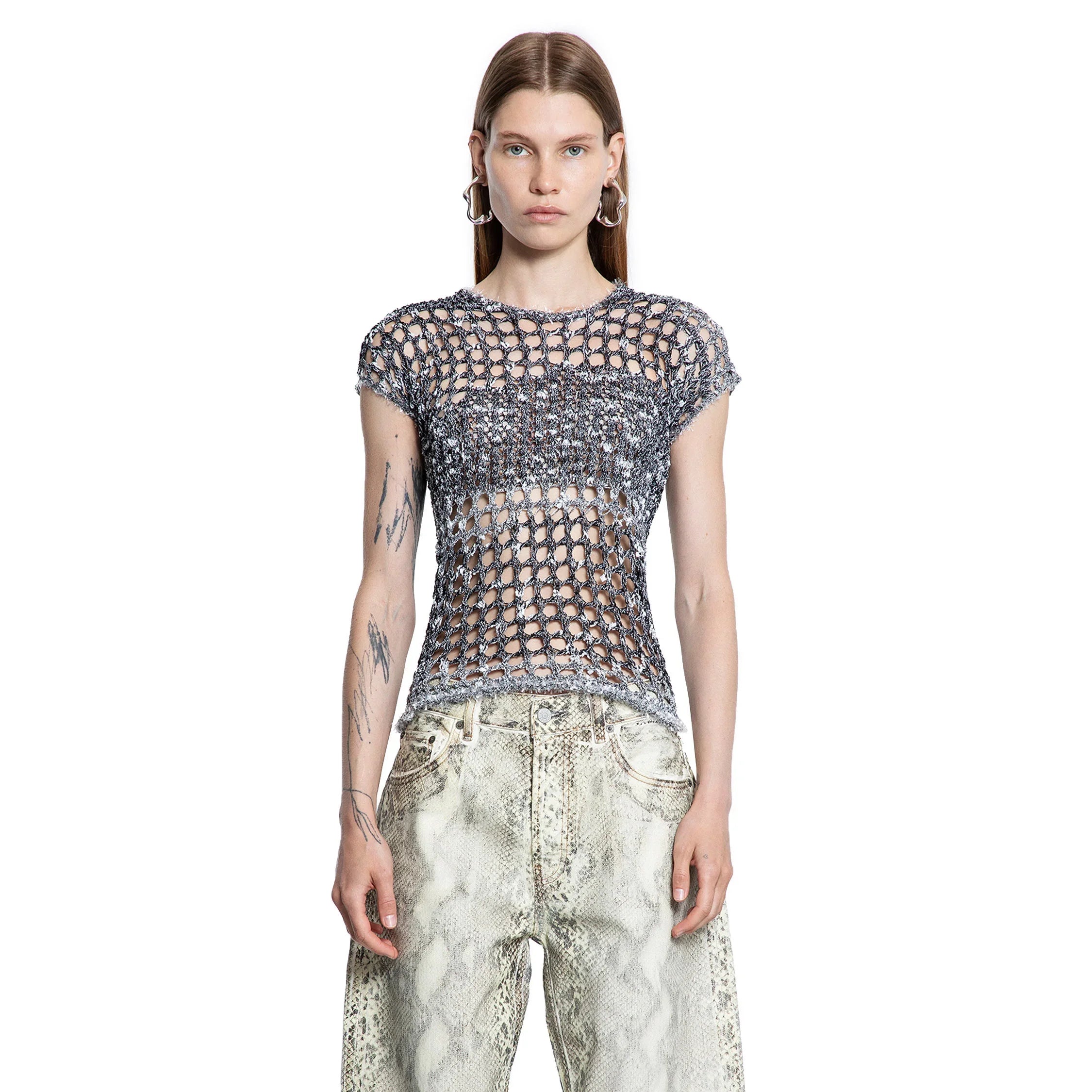 Kambon Tweedy Crochet Top