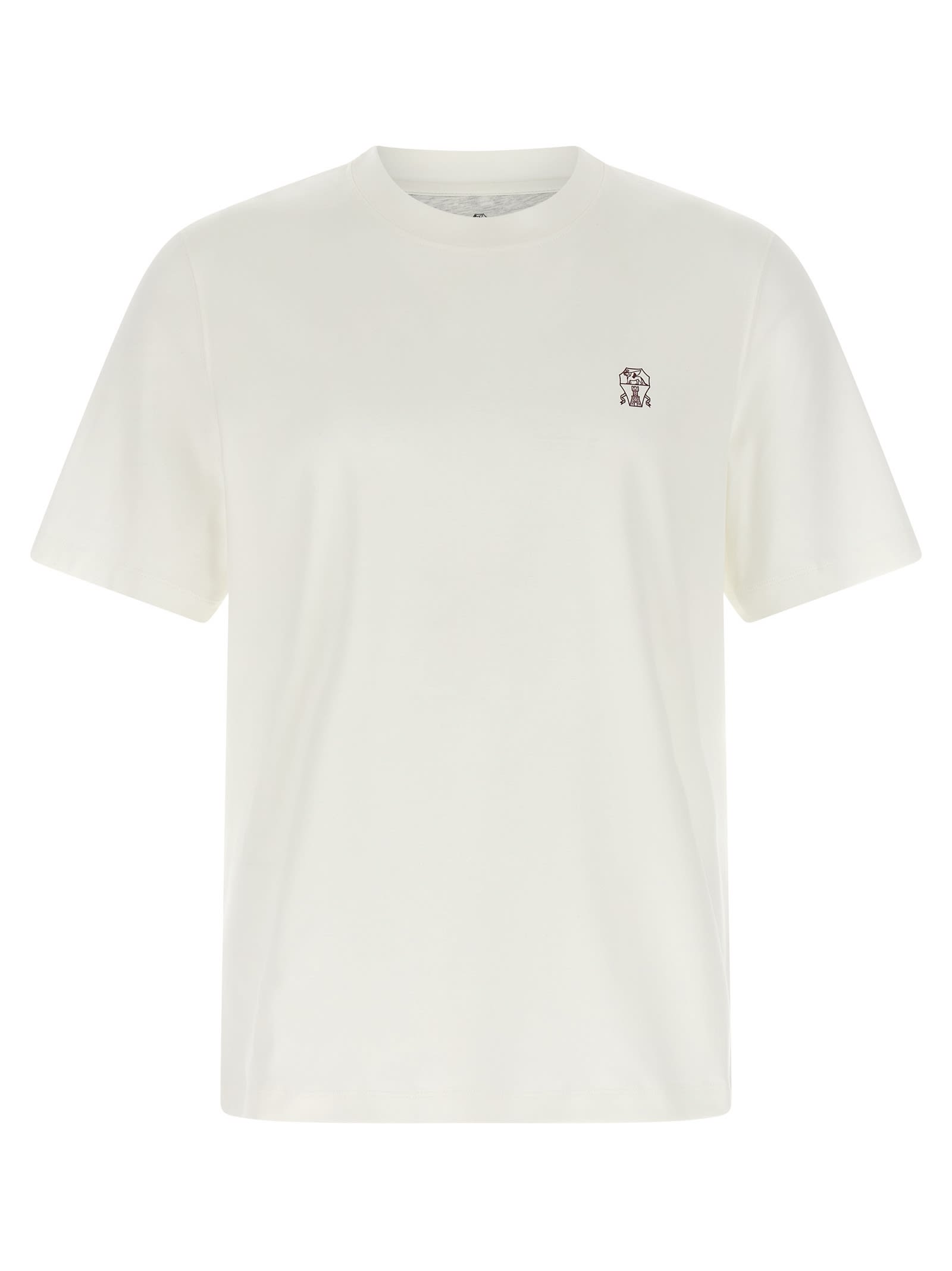 Brunello Cucinelli Logo Print T-shirt