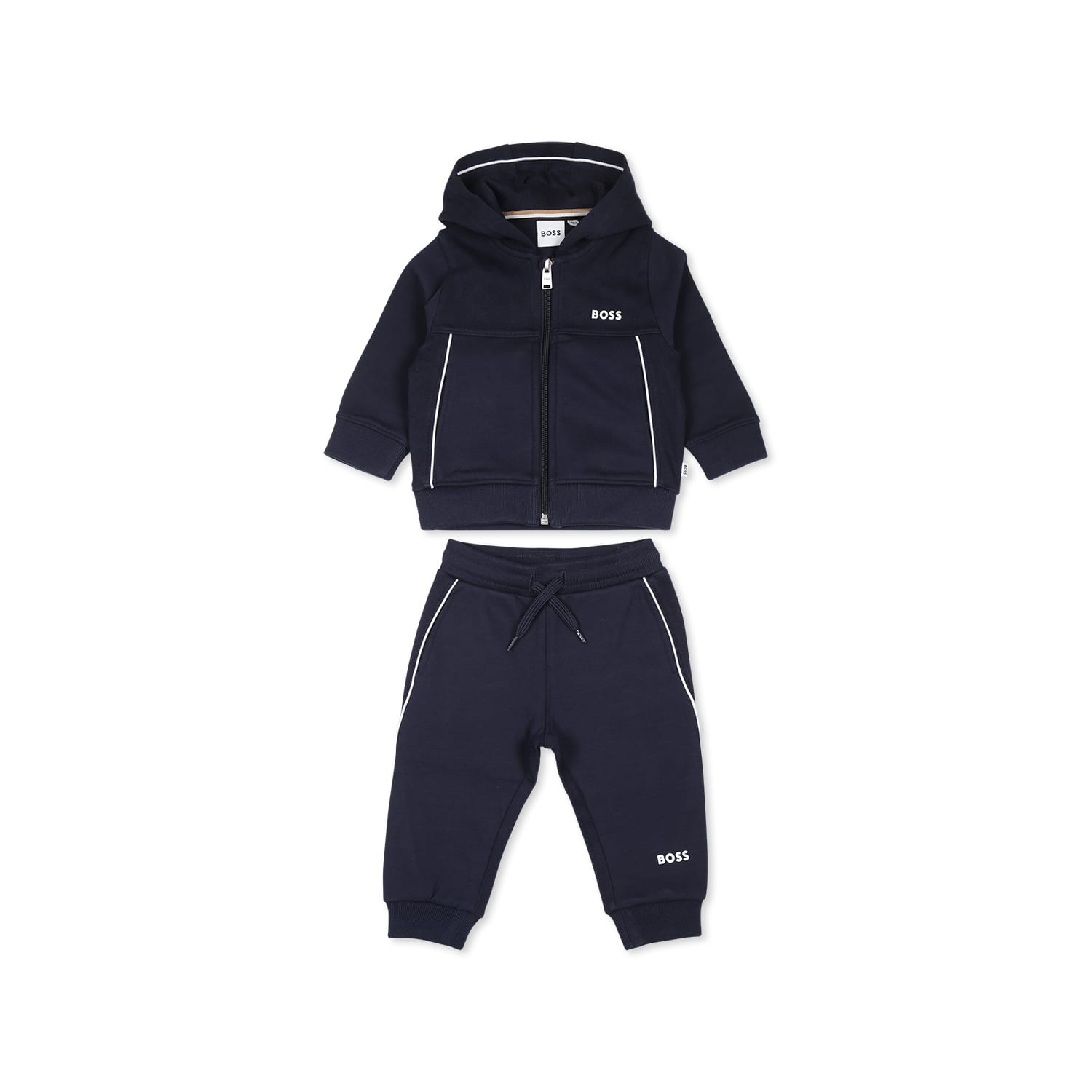 Hugo Boss Light Blue Set For Baby Boy With Logo