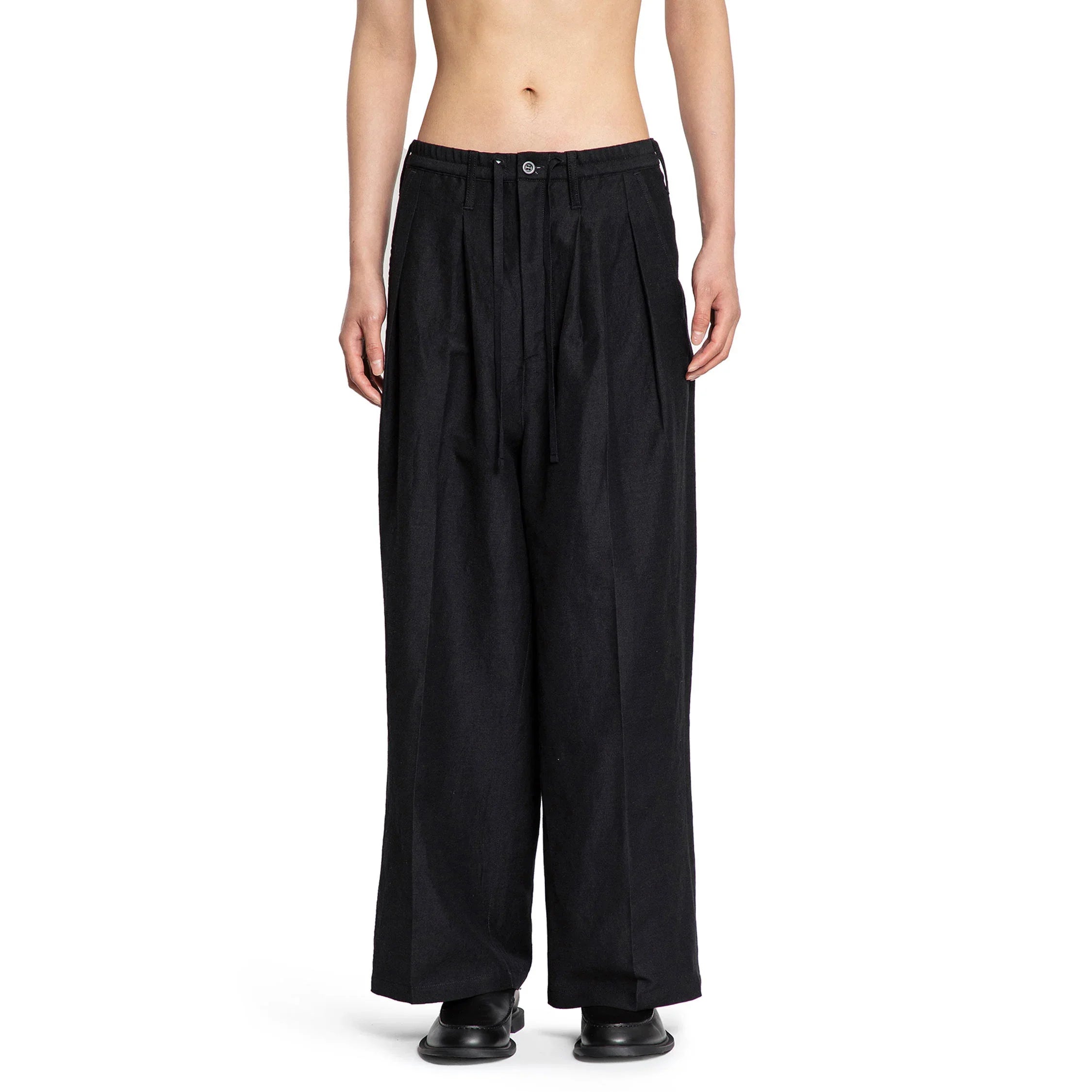 Wide Easy Tuck Slacks
