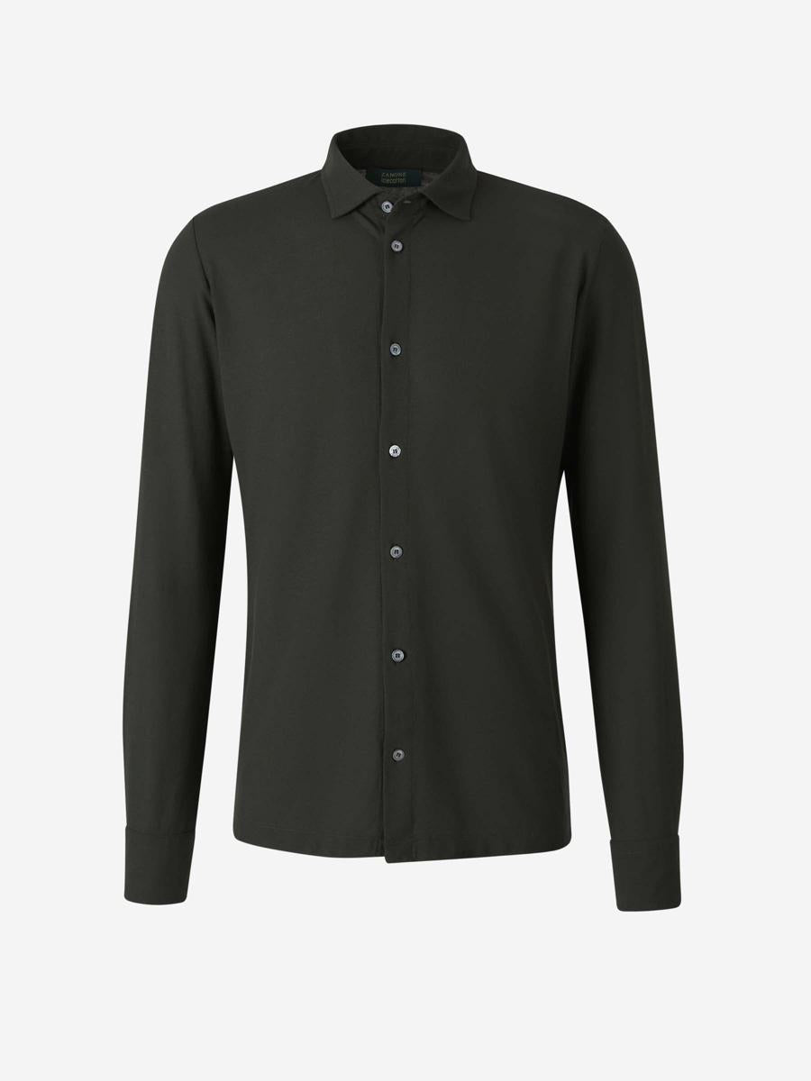 Zanone Cotton Slit Shirt