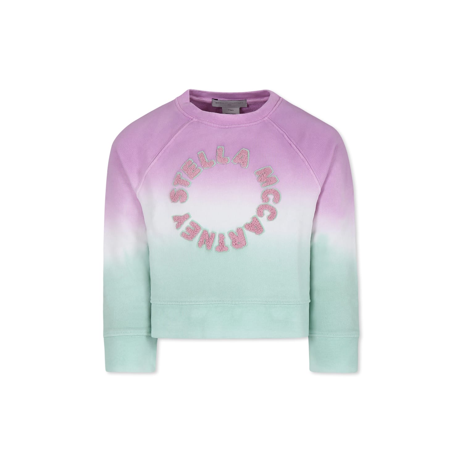 Stella McCartney Kids Purple Sweatshirt For Girl With Logo