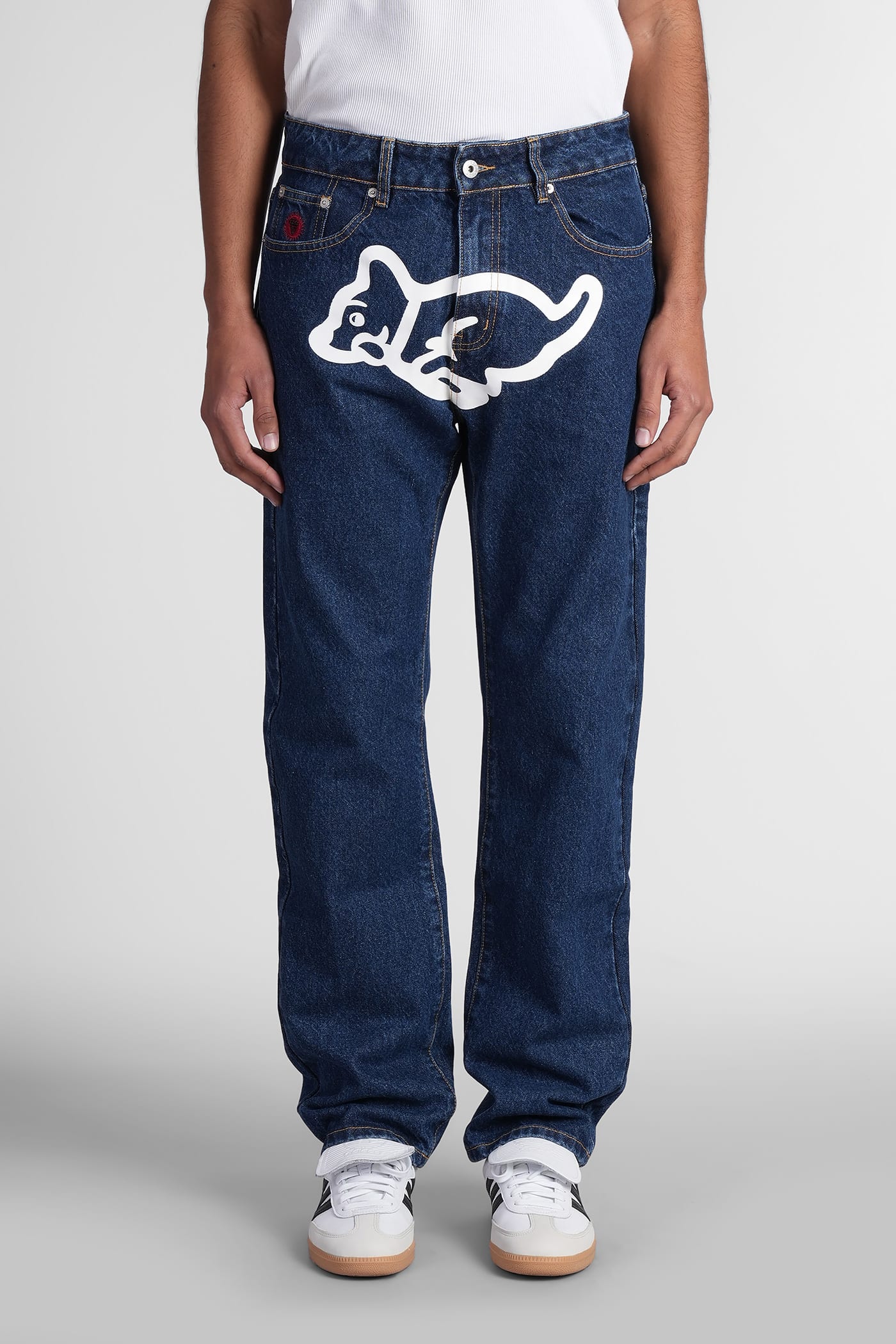 Icecream Jeans In Blue Cotton