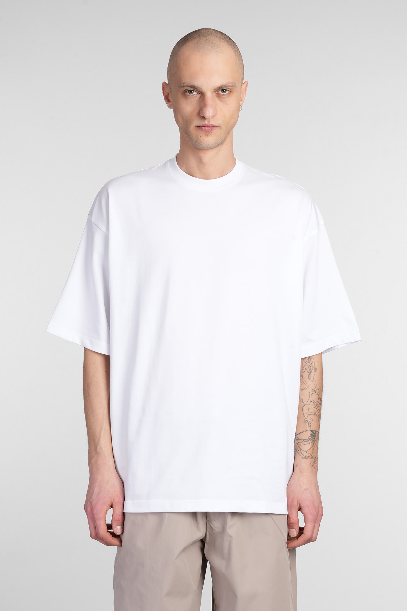 DARKPARK Mick T-shirt In White Cotton