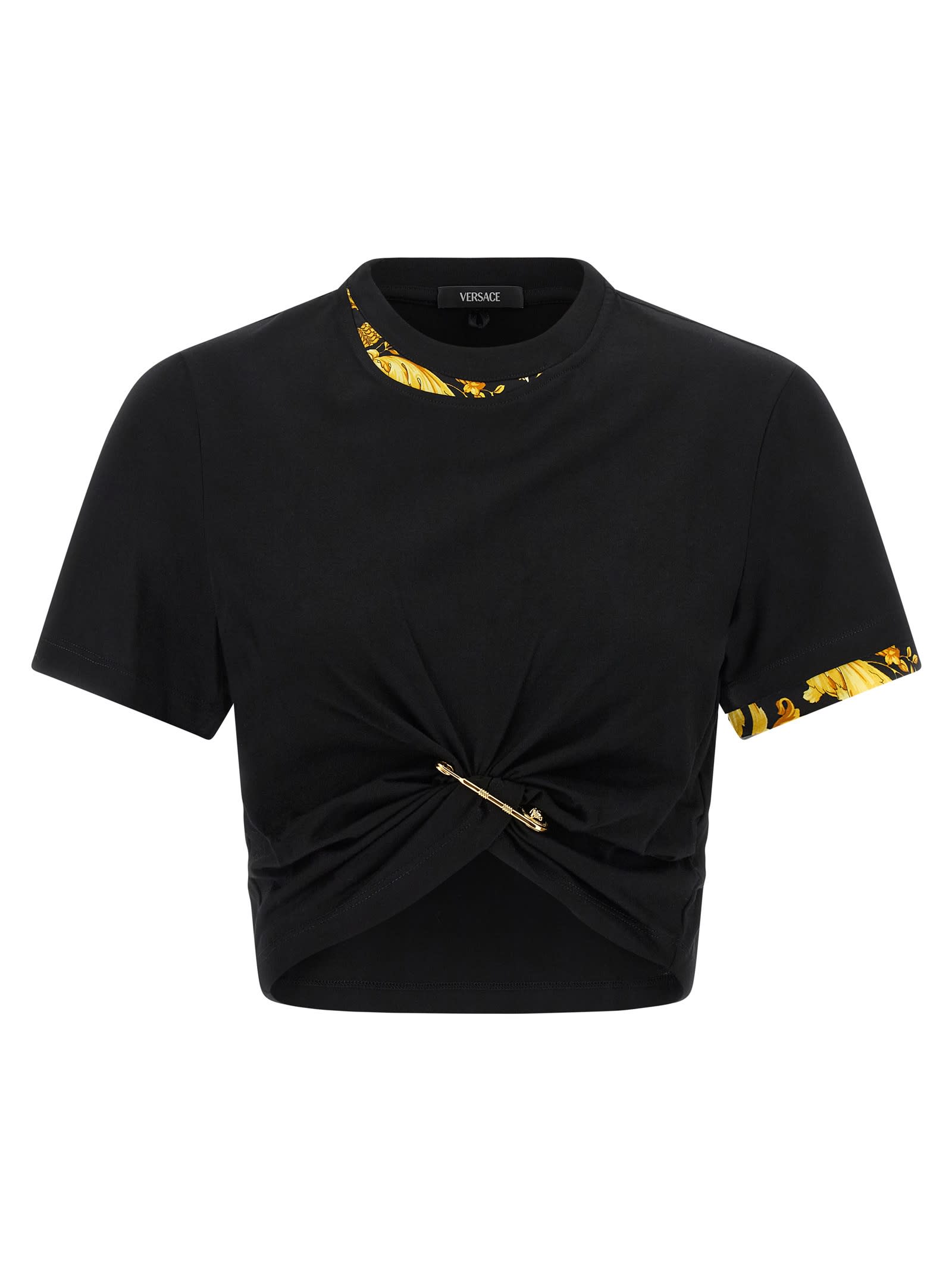 Versace barocco Double Layer T-shirt