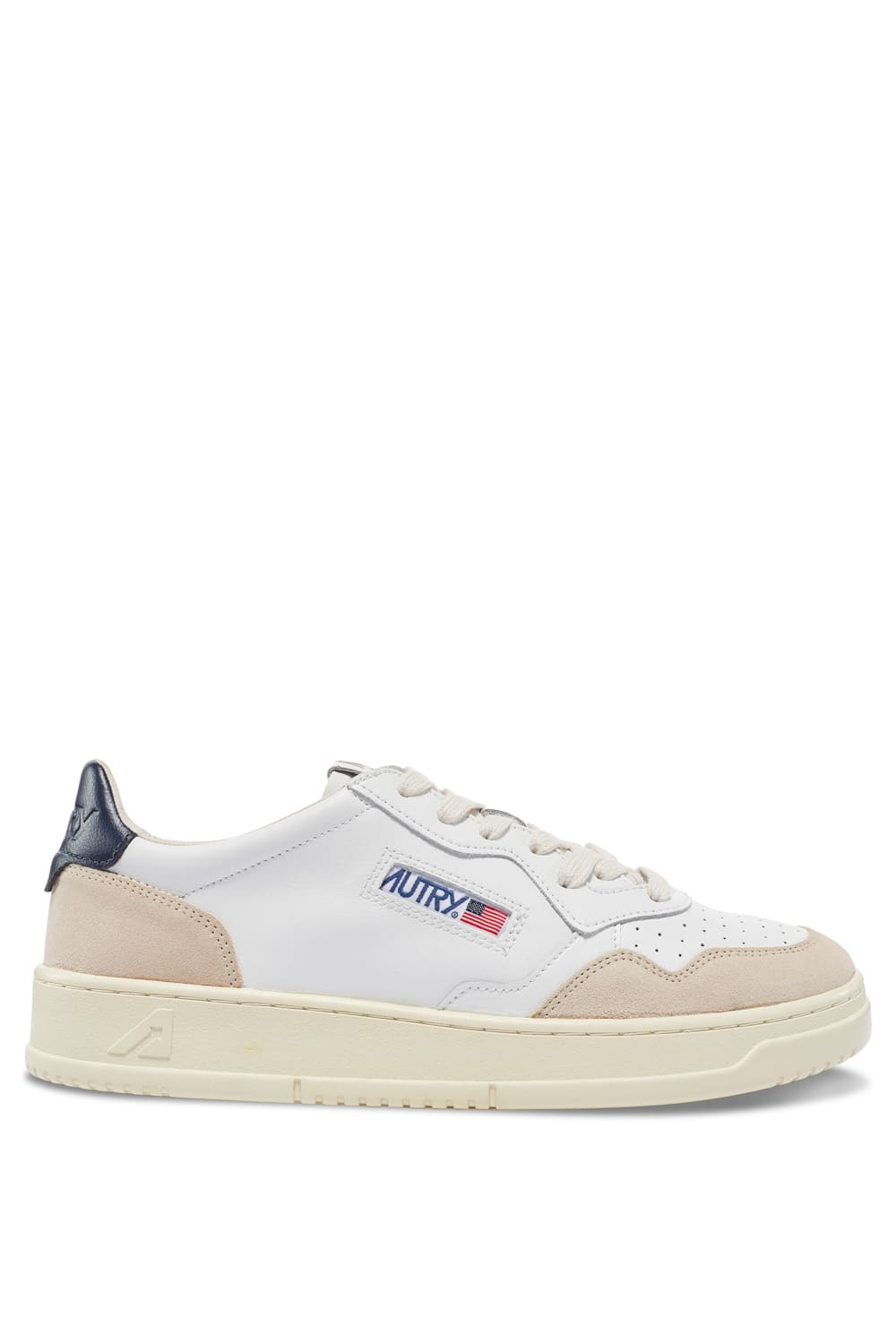 Autry Medalist Lowleat Suede Wht Blue