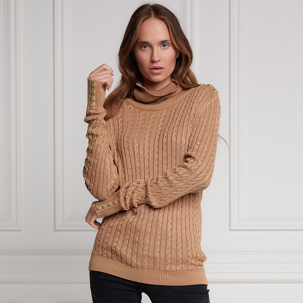 Seattle Cable Roll Neck Knit