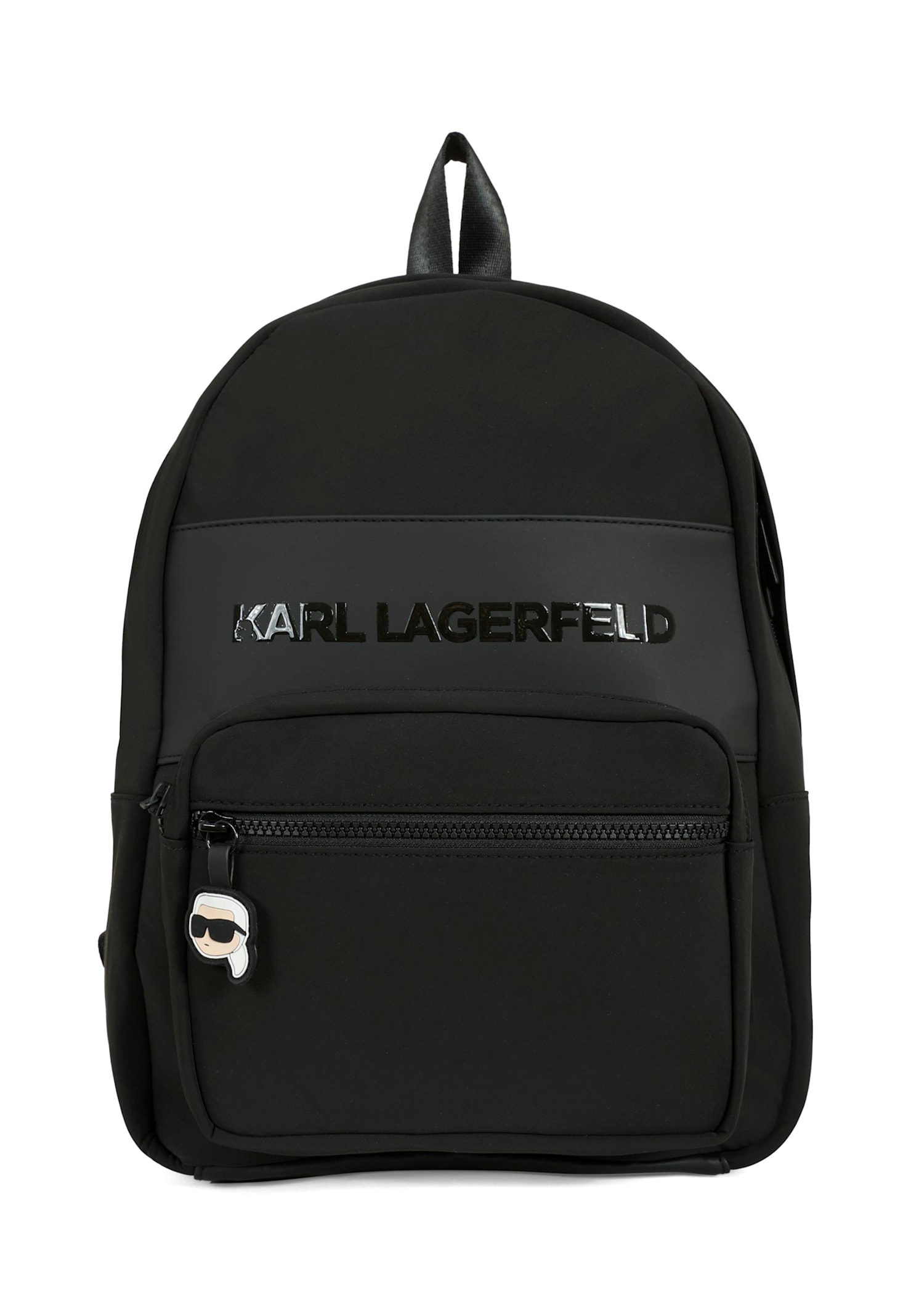 Karl Lagerfeld Kids Black Fabric Backpack For Kids