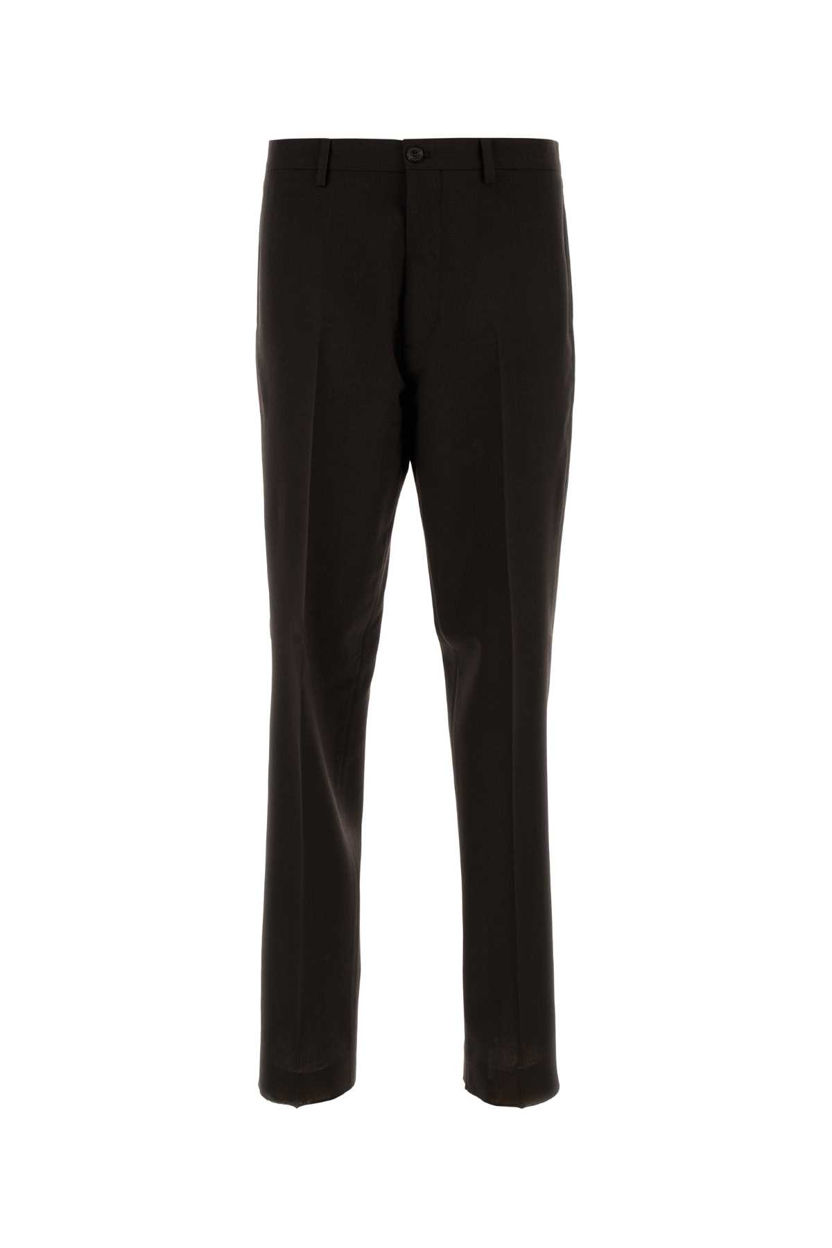 Prada Dark Brown Wool Pant