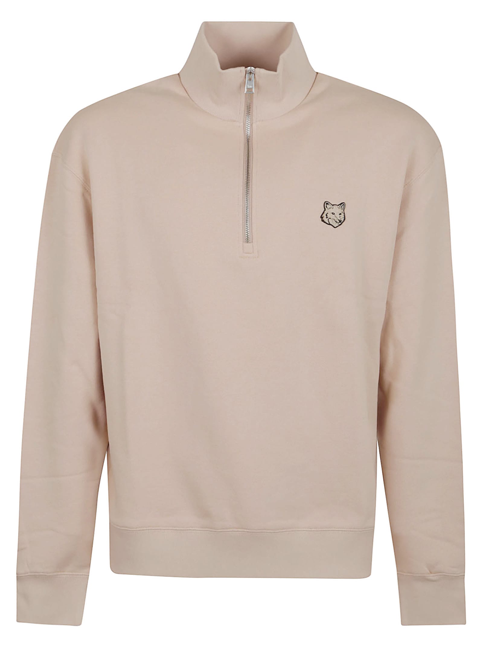Maison Kitsuné Bold Fox Head Patch Comfort Half Zipped Sweatshirt