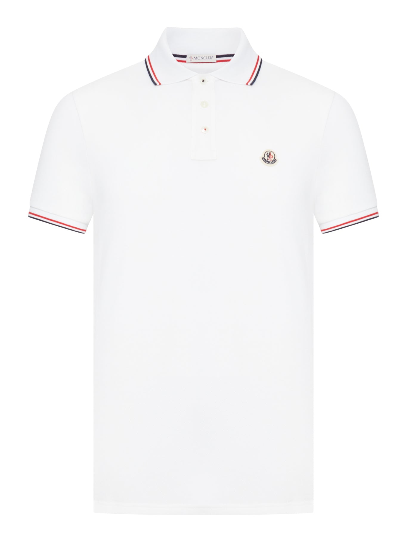 Moncler 男士棉质珠地布三色POLO衫