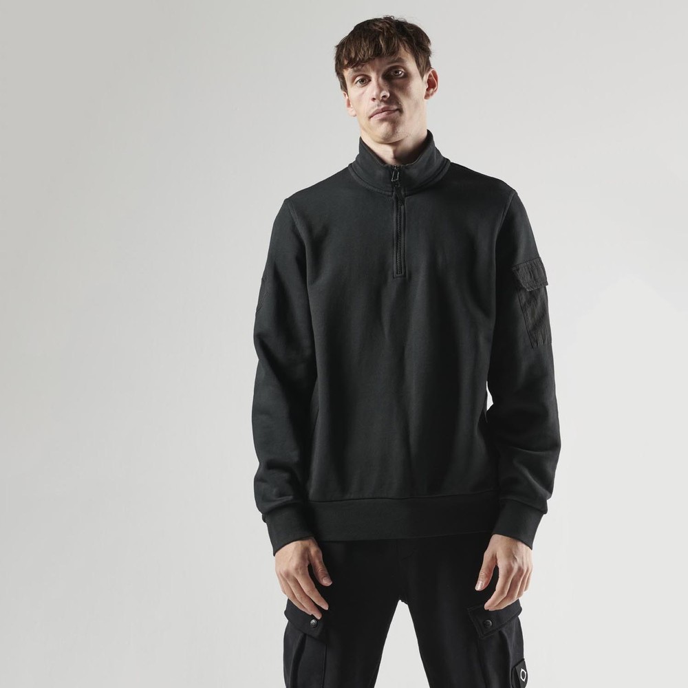 Arm Logo Quarter Zip Sweatshirt