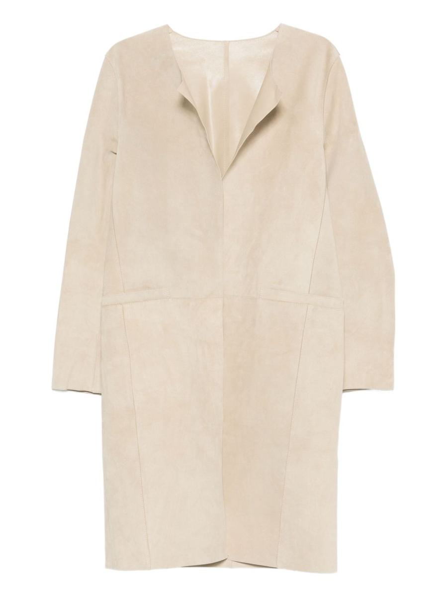 TOTEME Suede Leather Coat