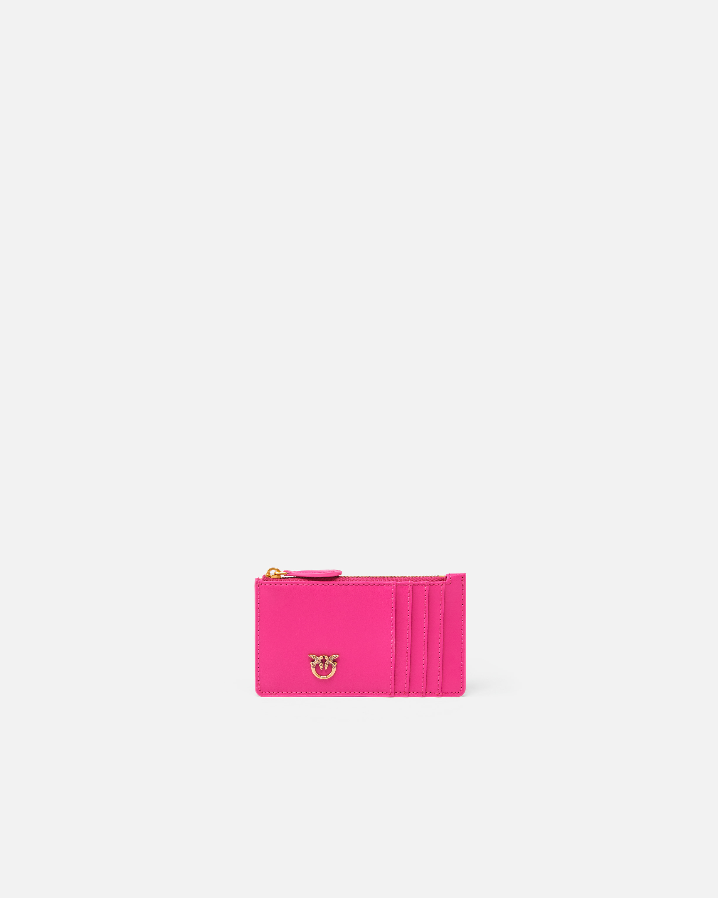 Pinko, Porte-cartes zippé, Rose pinko-or antique, U