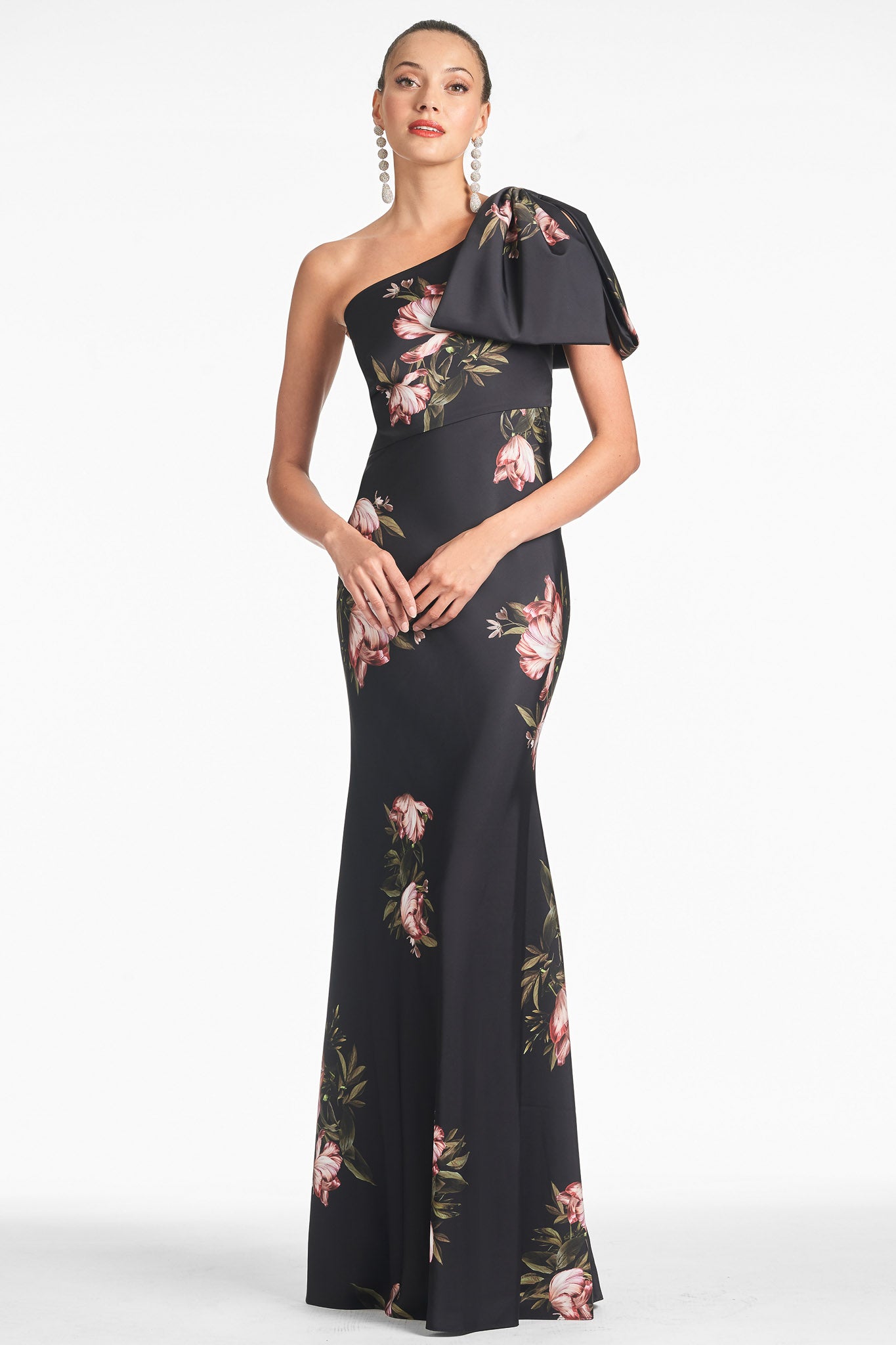 Aubrey Gown - Noir Blossom - Final Sale