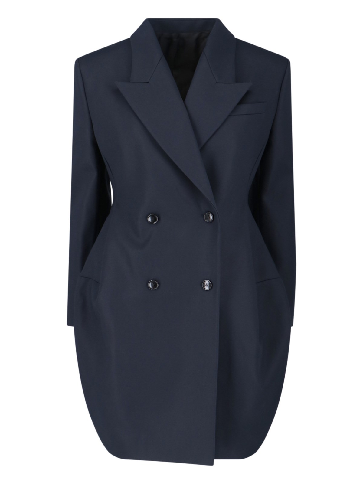 Alaïa Rounded Double-Breasted Coat